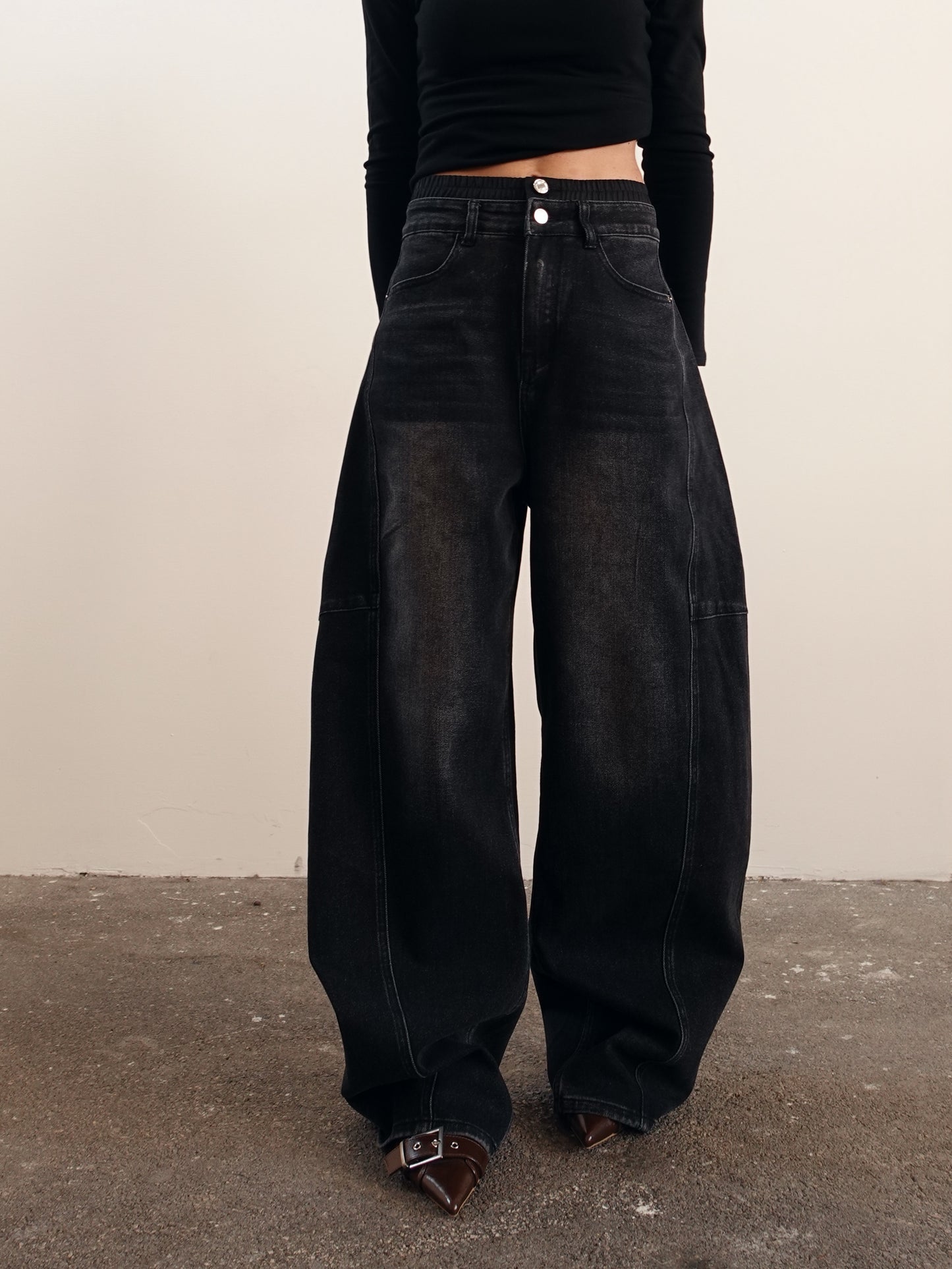 JEANS UNDERWEAR BALLOON FIT - NERO 32272