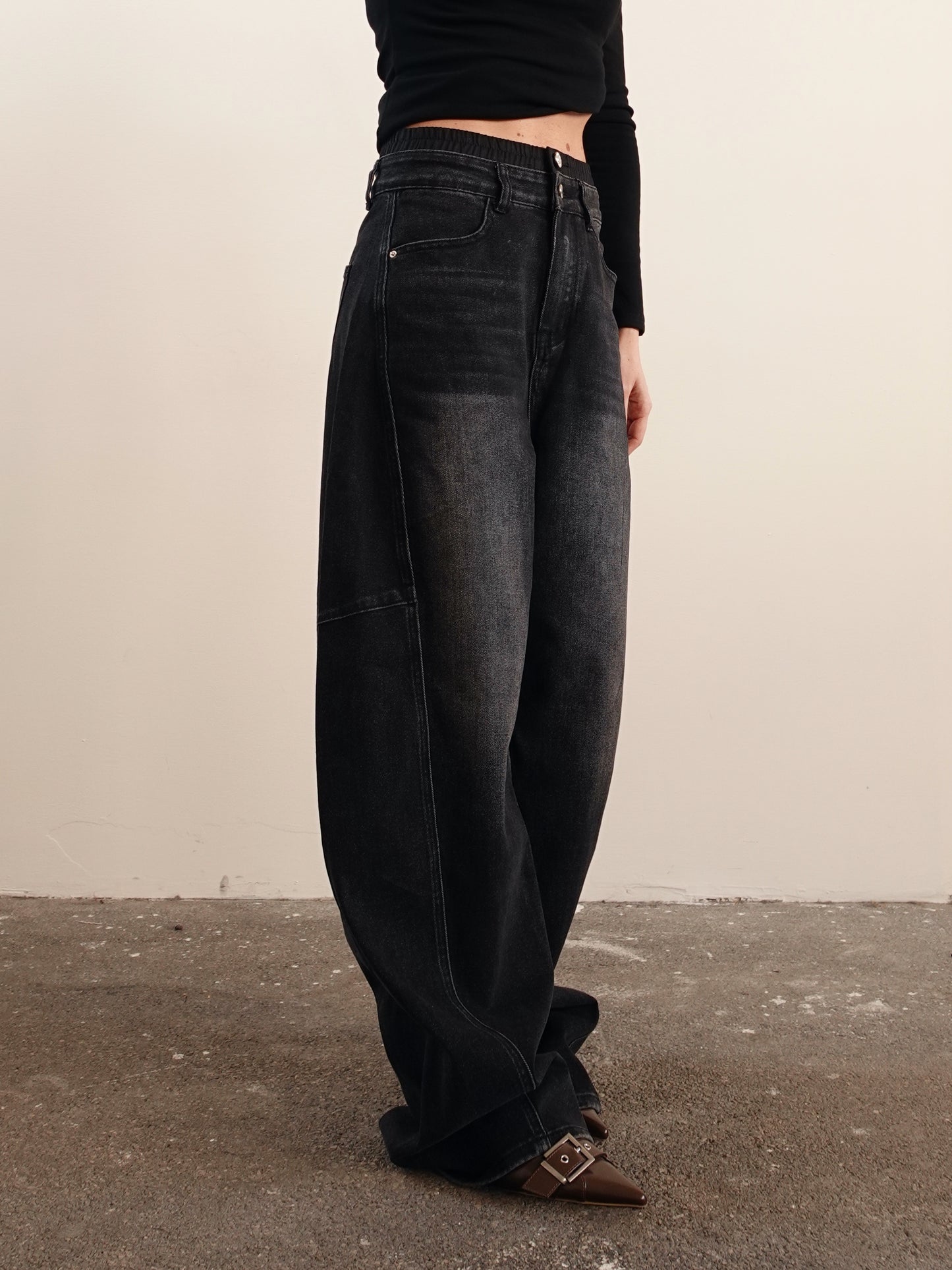 JEANS UNDERWEAR BALLOON FIT - NERO 32272