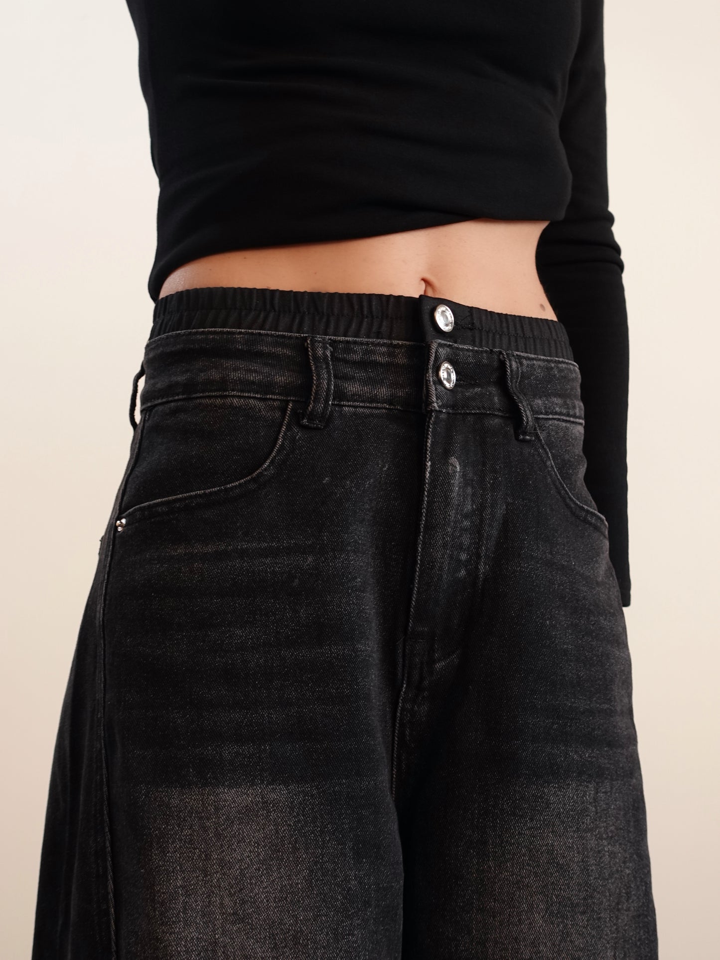 JEANS UNDERWEAR BALLOON FIT - NERO 32272