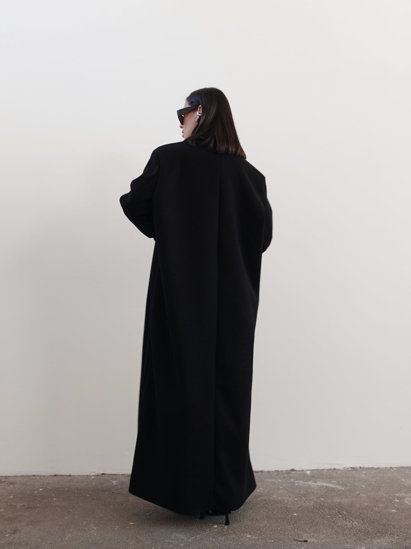 CAPPOTTO LUNGO DOPPIOPETTO - NERO 6203