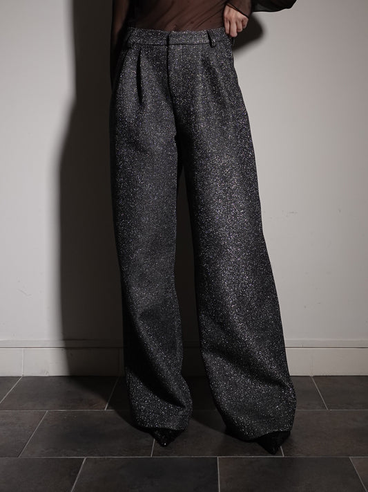 PANTALONI IN LUREX LUMINA - GRIGIO 2116