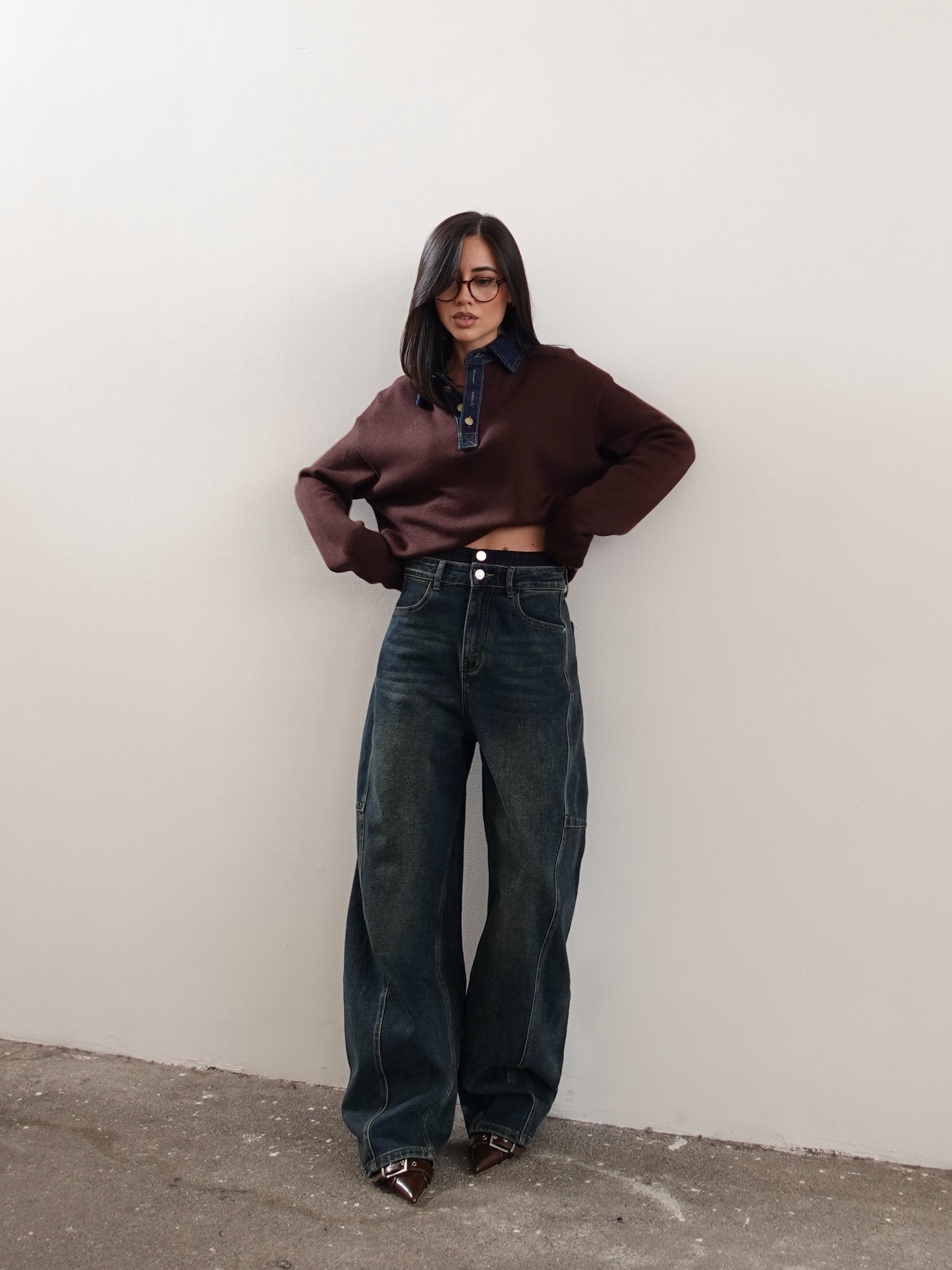 JEANS UNDERWEAR BALLOON FIT - BLU 32270