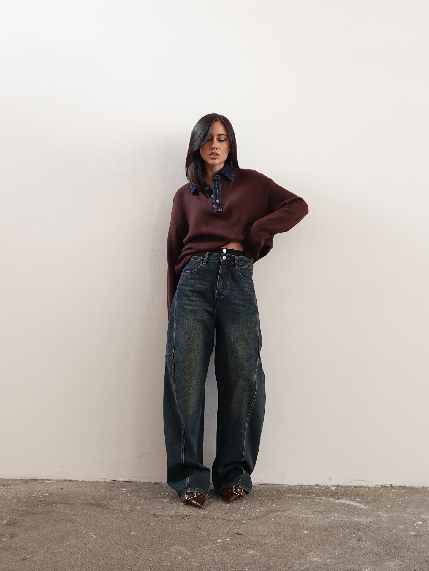 JEANS UNDERWEAR BALLOON FIT - BLU 32270