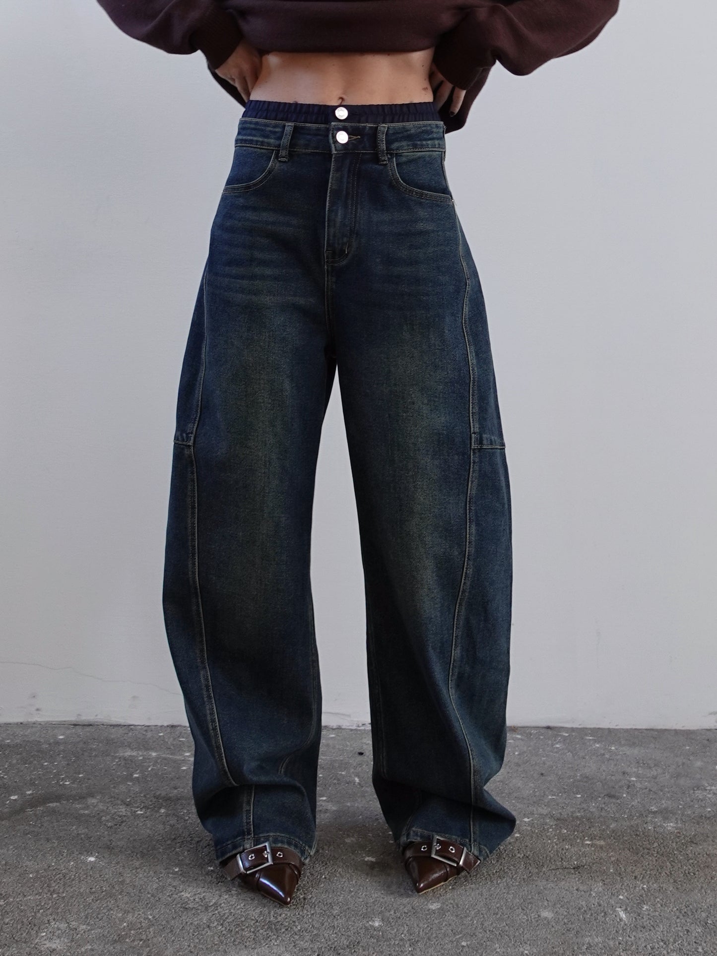 JEANS UNDERWEAR BALLOON FIT - BLU 32270