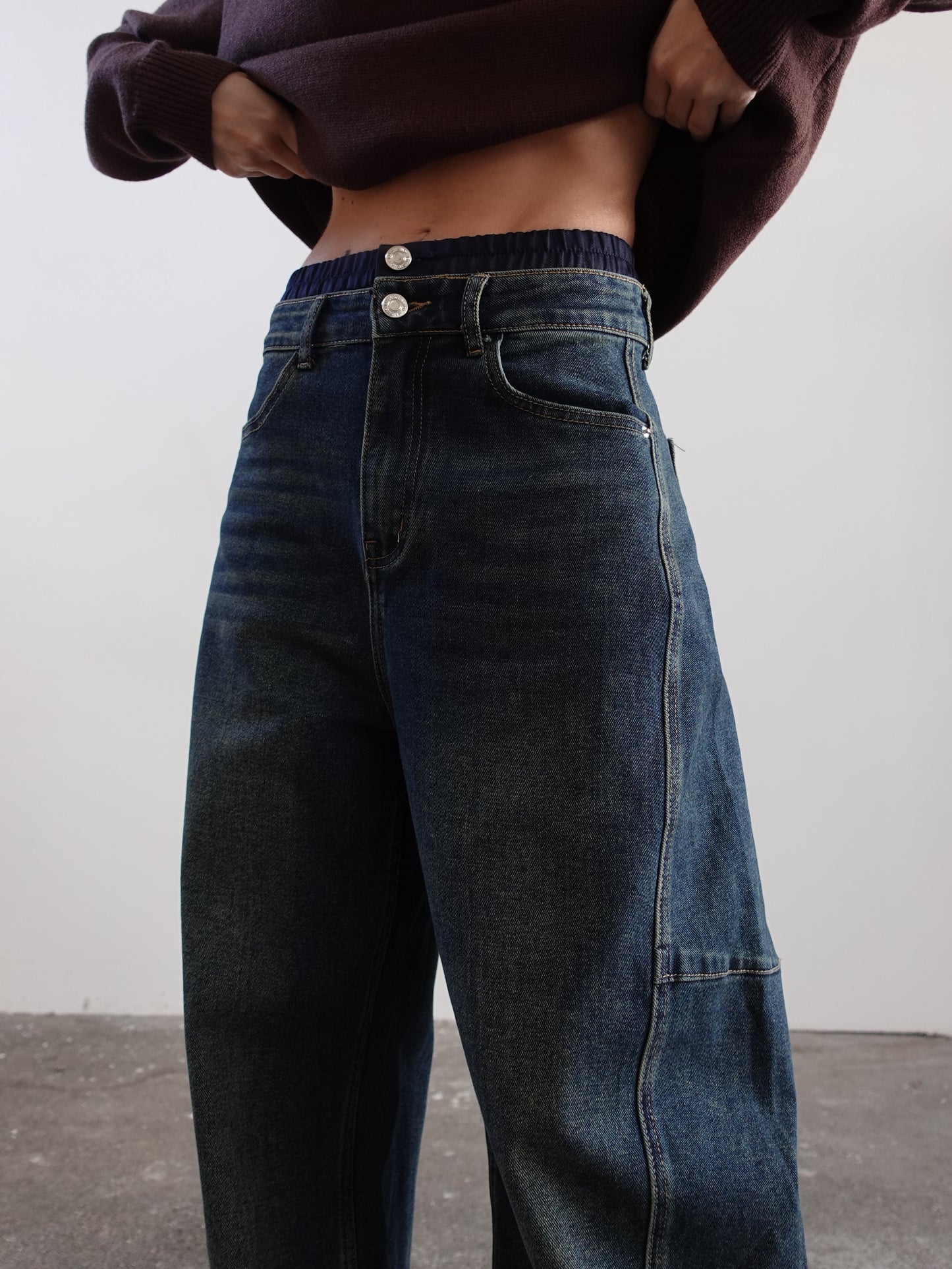 JEANS UNDERWEAR BALLOON FIT - BLU 32270