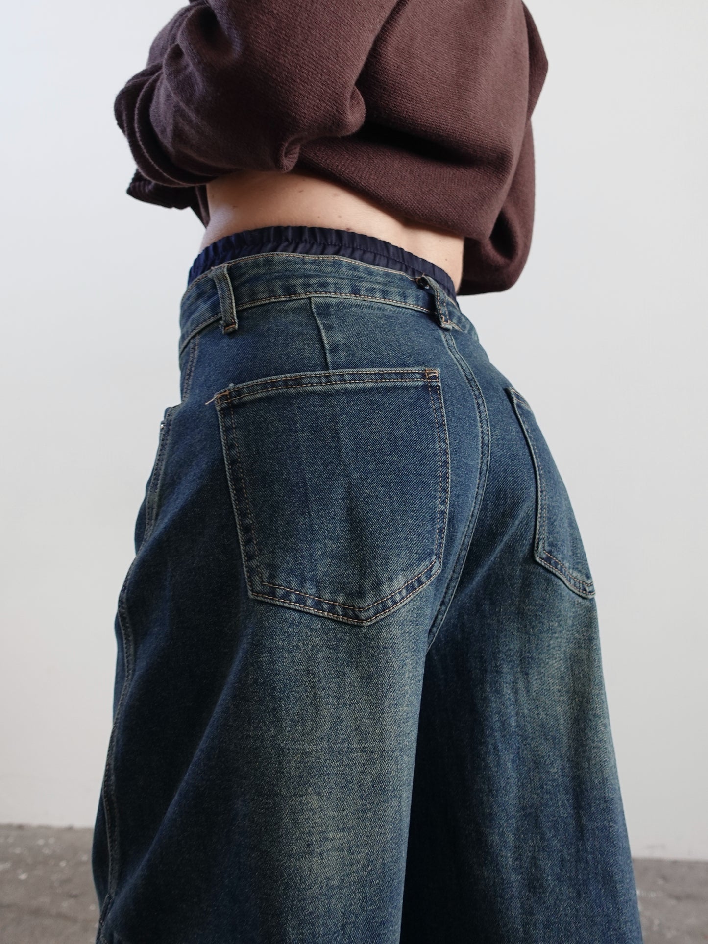 JEANS UNDERWEAR BALLOON FIT - BLU 32270