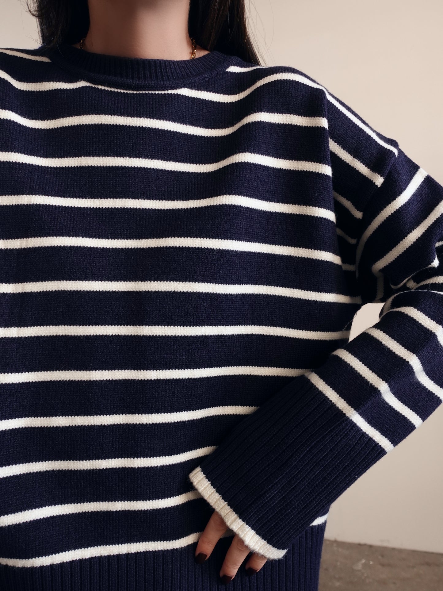 MAGLIONCINO STRIPES - BLU 87675