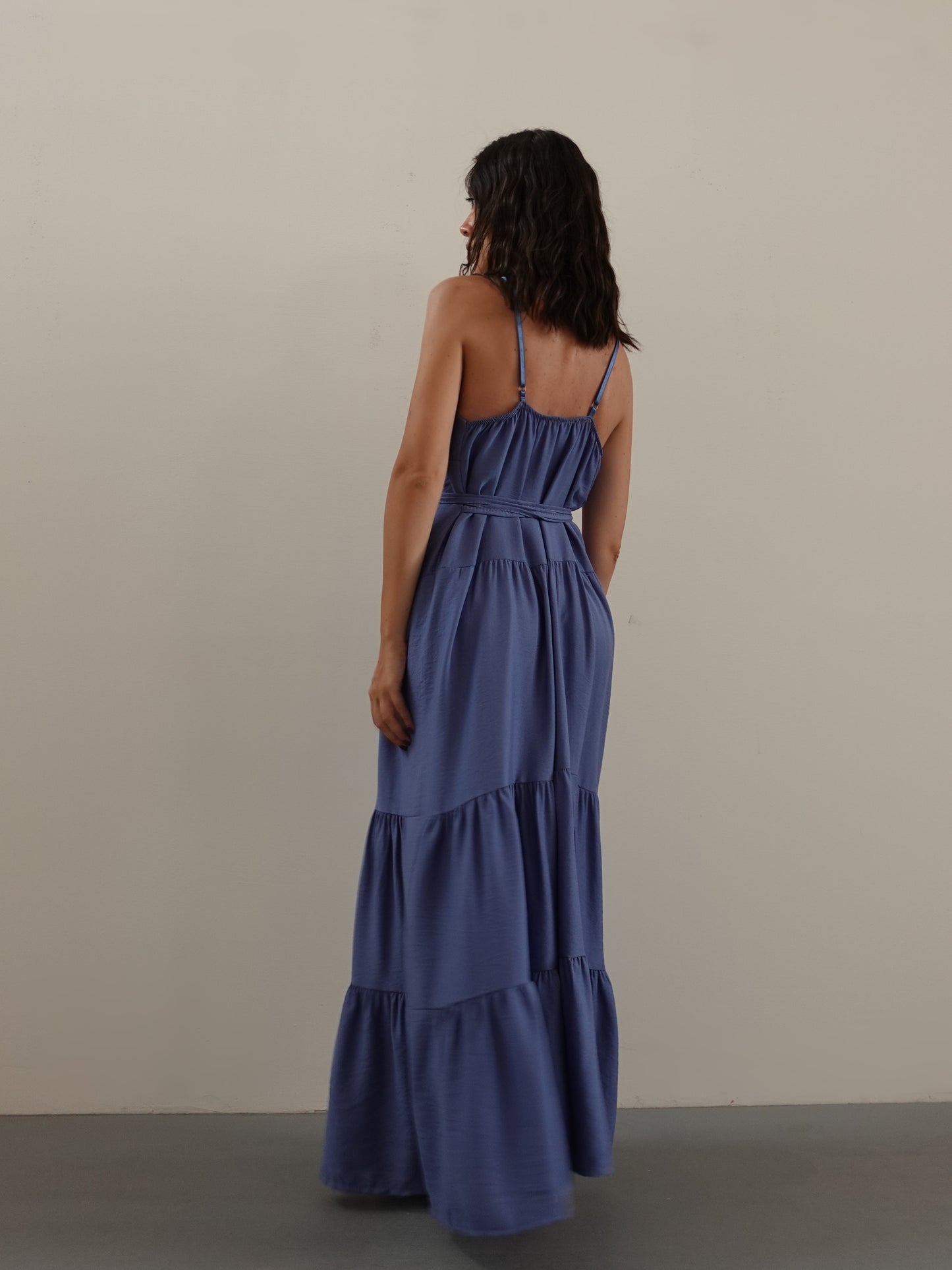 LONG DRESS LAMPEDUSA - CERULEO 57526