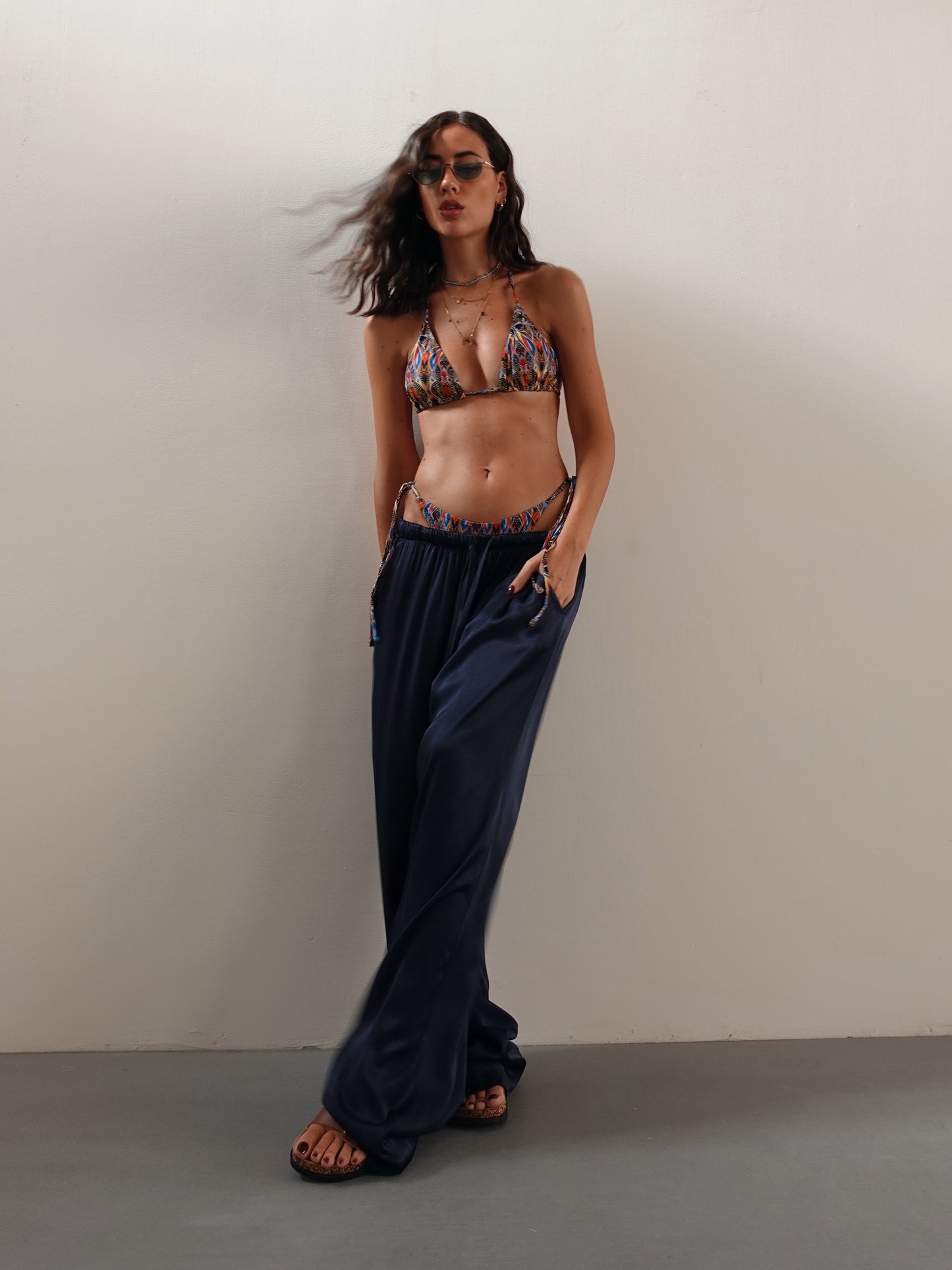 PANTALACCIO SATIN - BLU NOTTE 24205