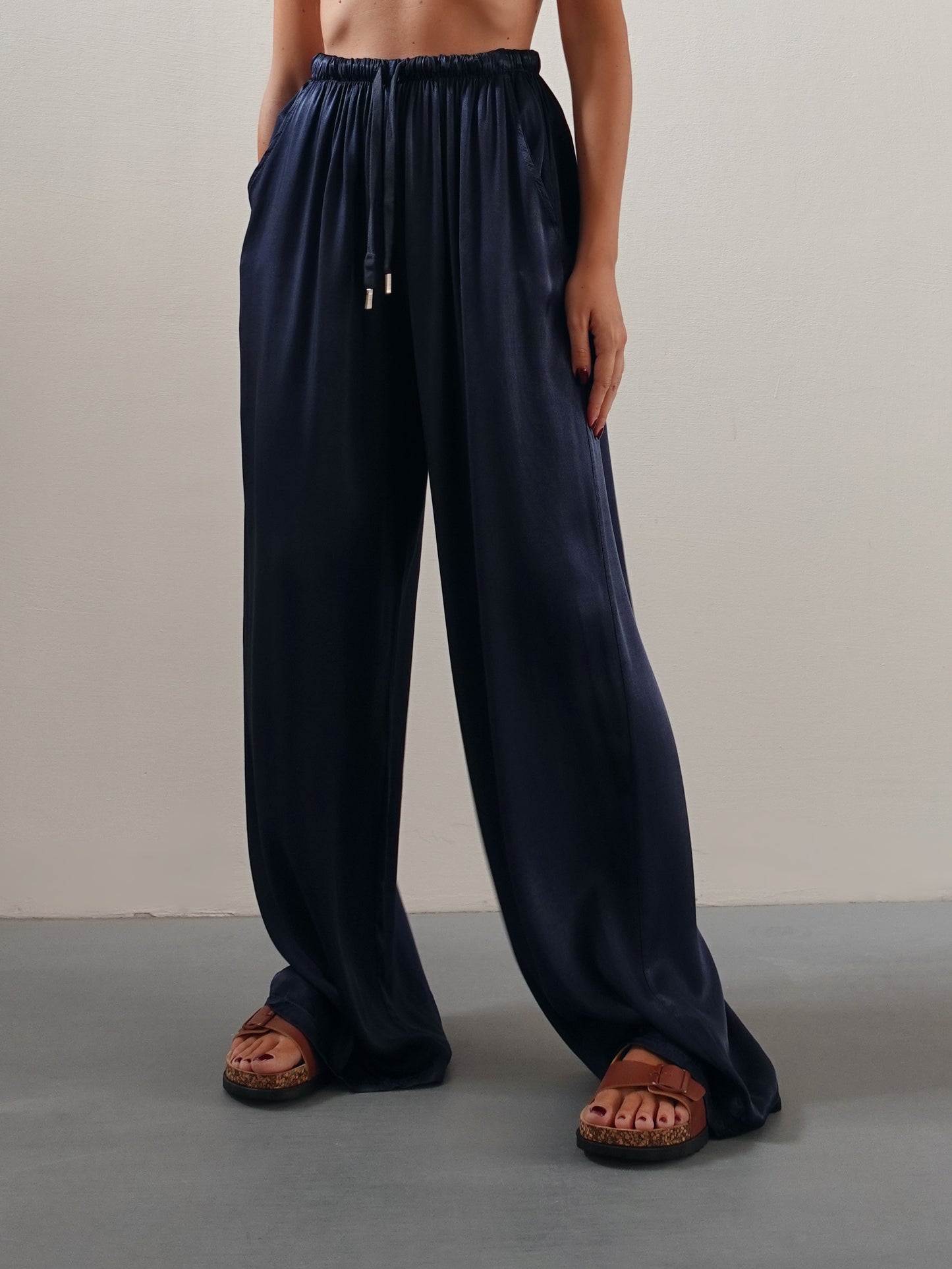 PANTALACCIO SATIN - BLU NOTTE 24205