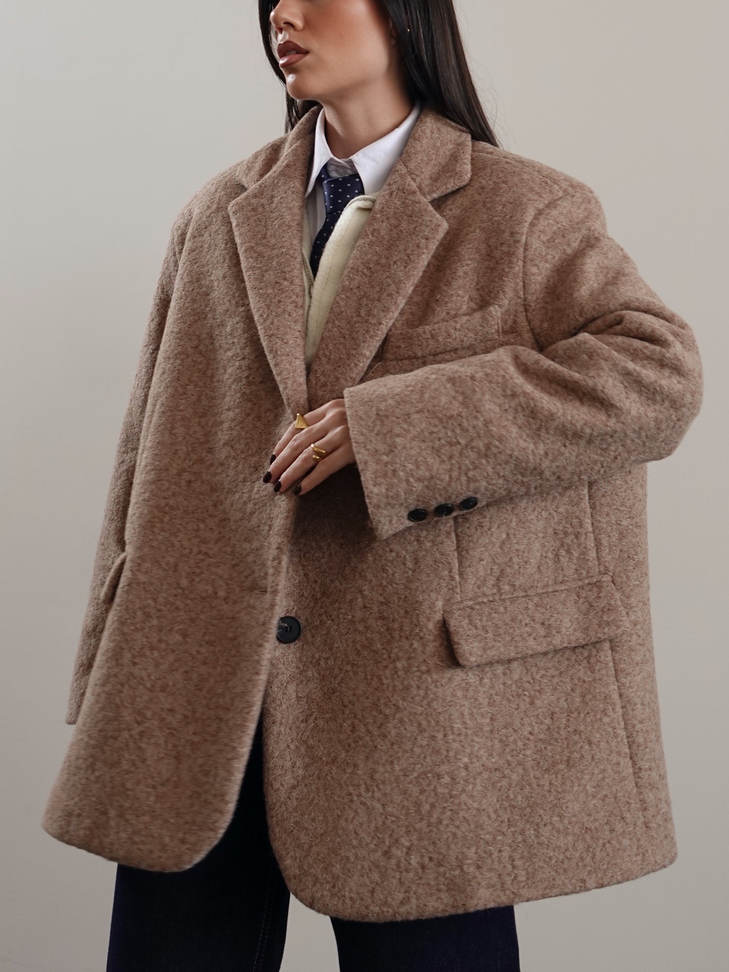 CAPPOTTO PLUSH - CAMEL GC-01