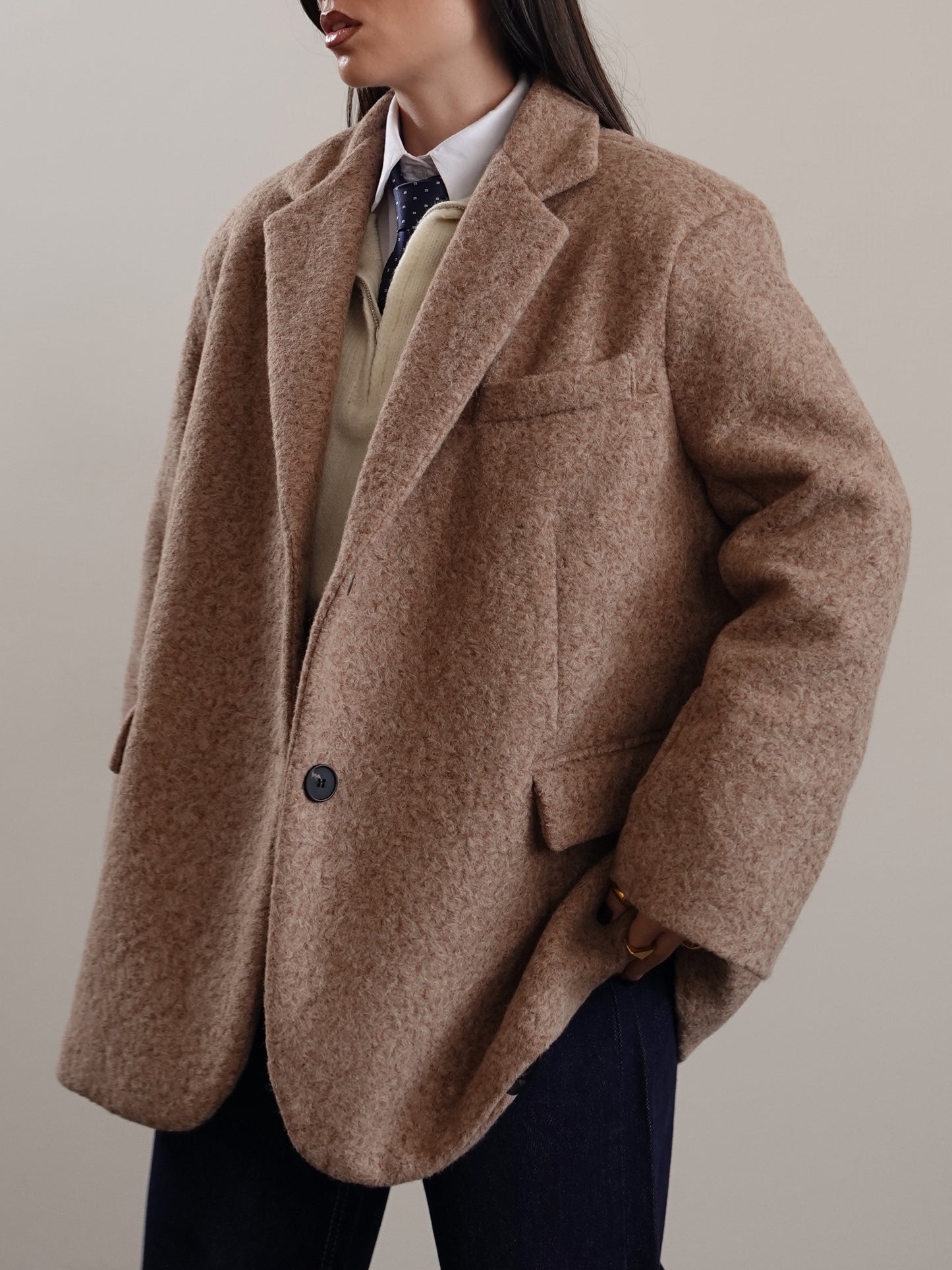 CAPPOTTO PLUSH - CAMEL GC-01