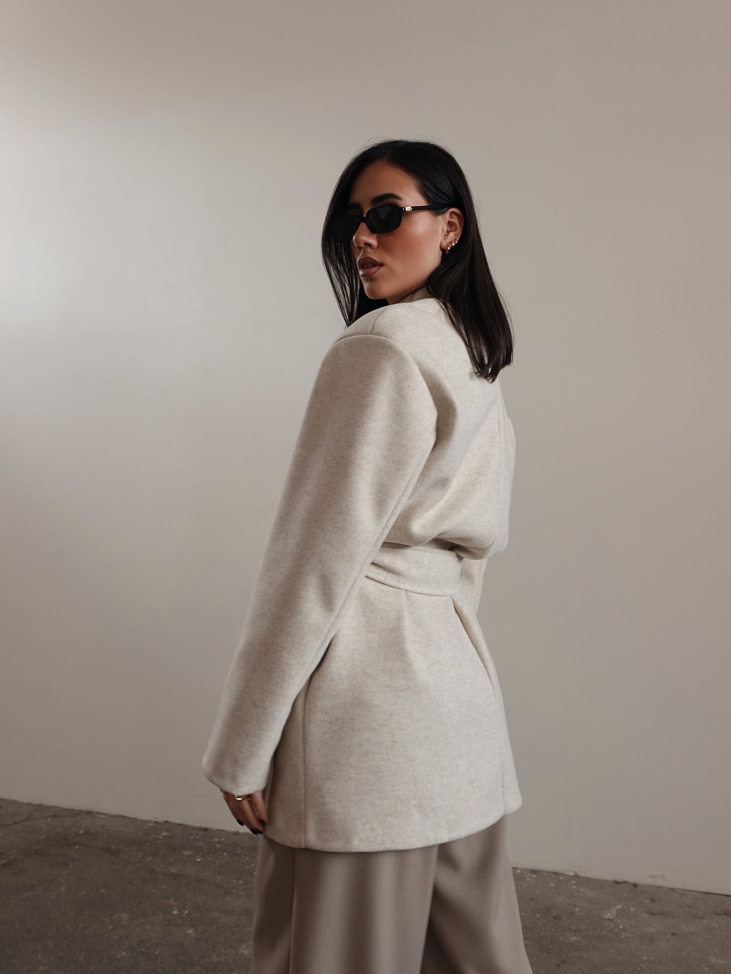 CAPPOTTO PARIS CON CINTURA - BEIGE 6758