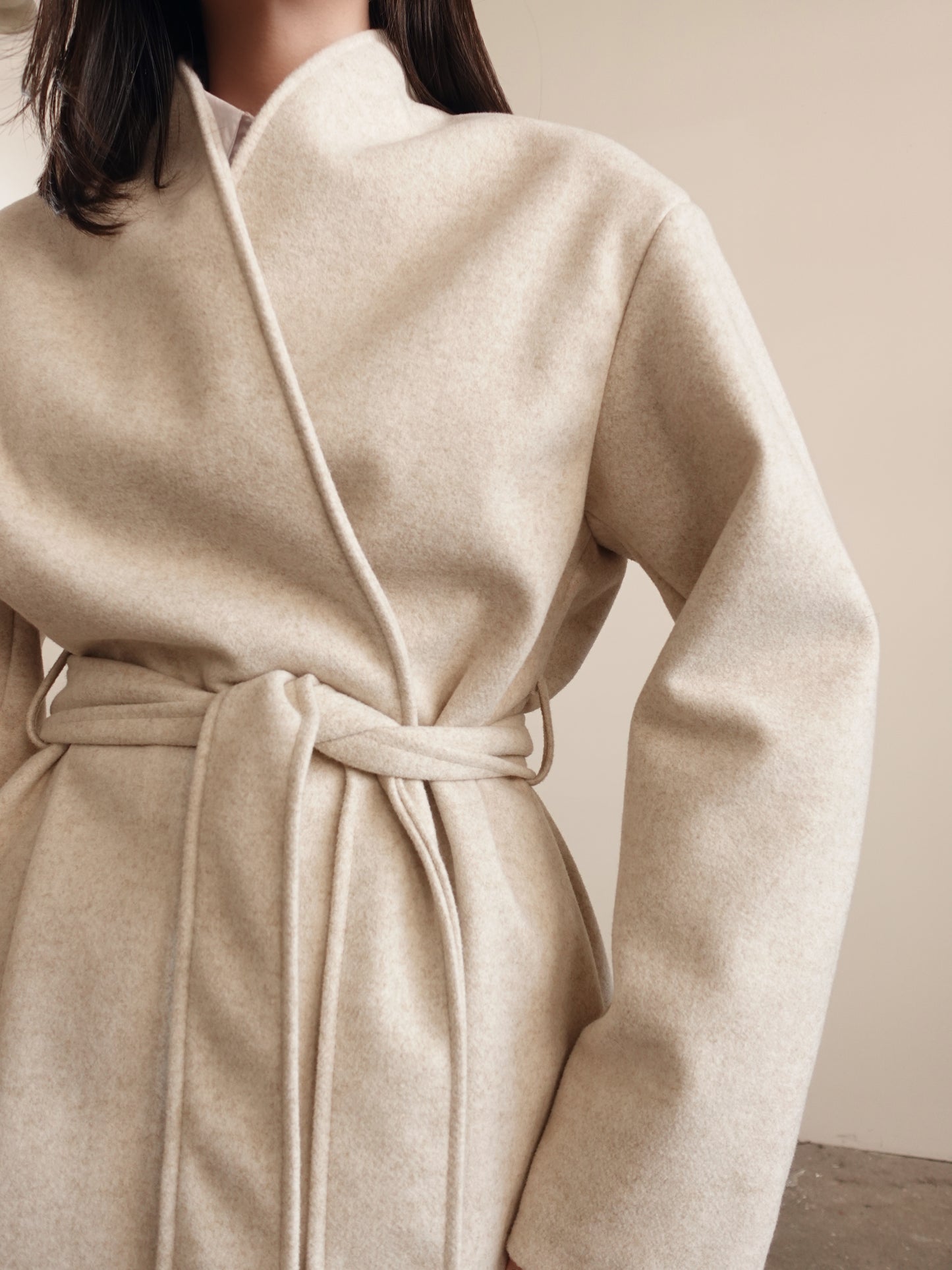 CAPPOTTO PARIS CON CINTURA - BEIGE 6758