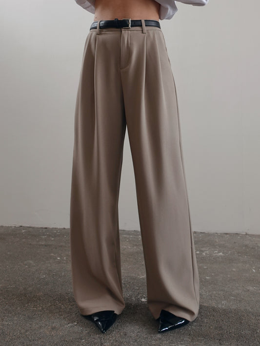 PANTALONI A PALAZZO LISBONA - TAUPE 68806