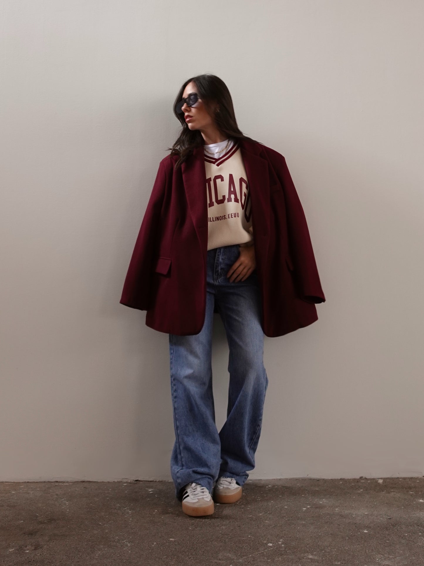 CAPPOTTO OVERSIZE - BURGUNDY VTGC-22