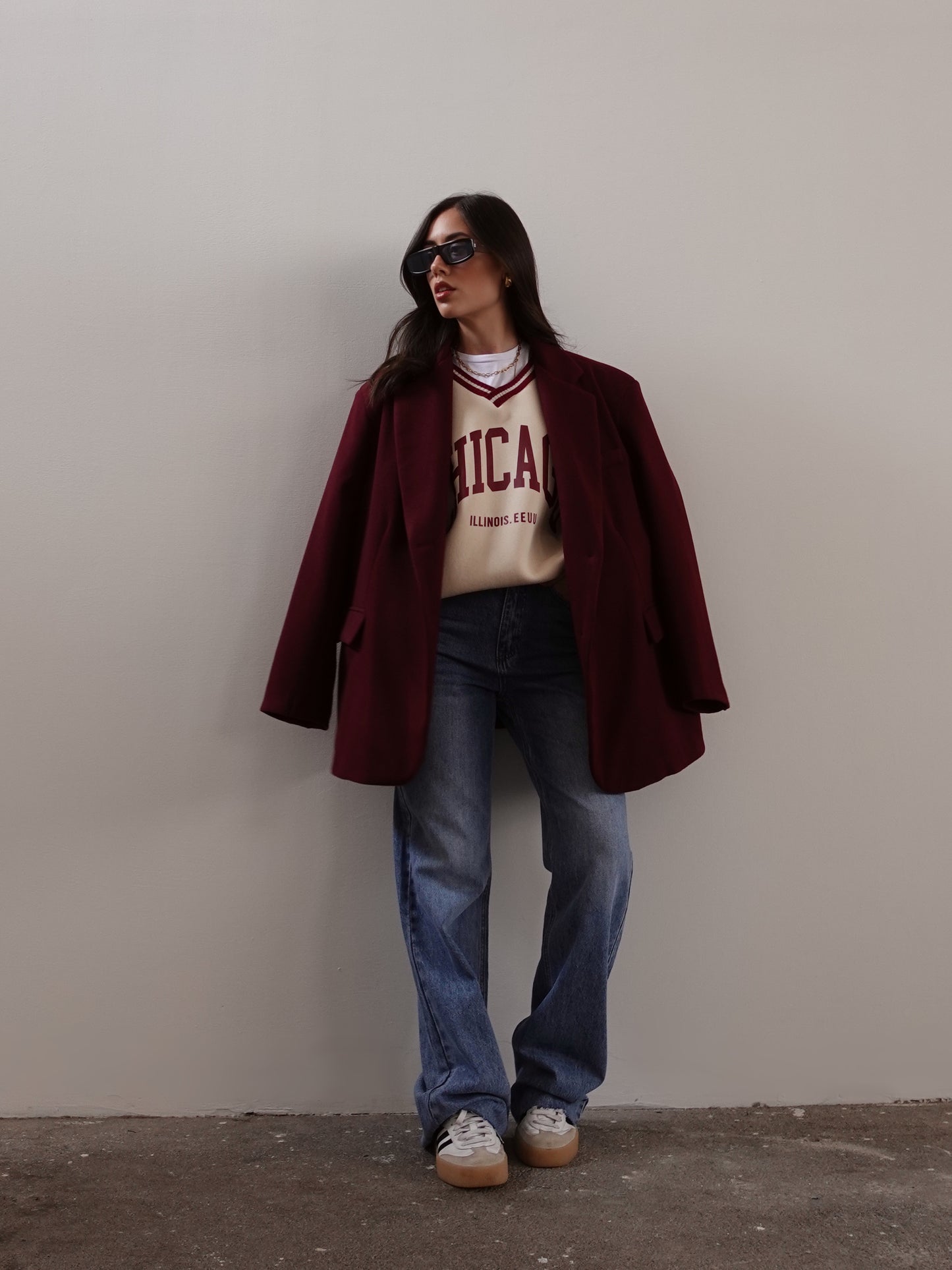 CAPPOTTO OVERSIZE - BURGUNDY VTGC-22