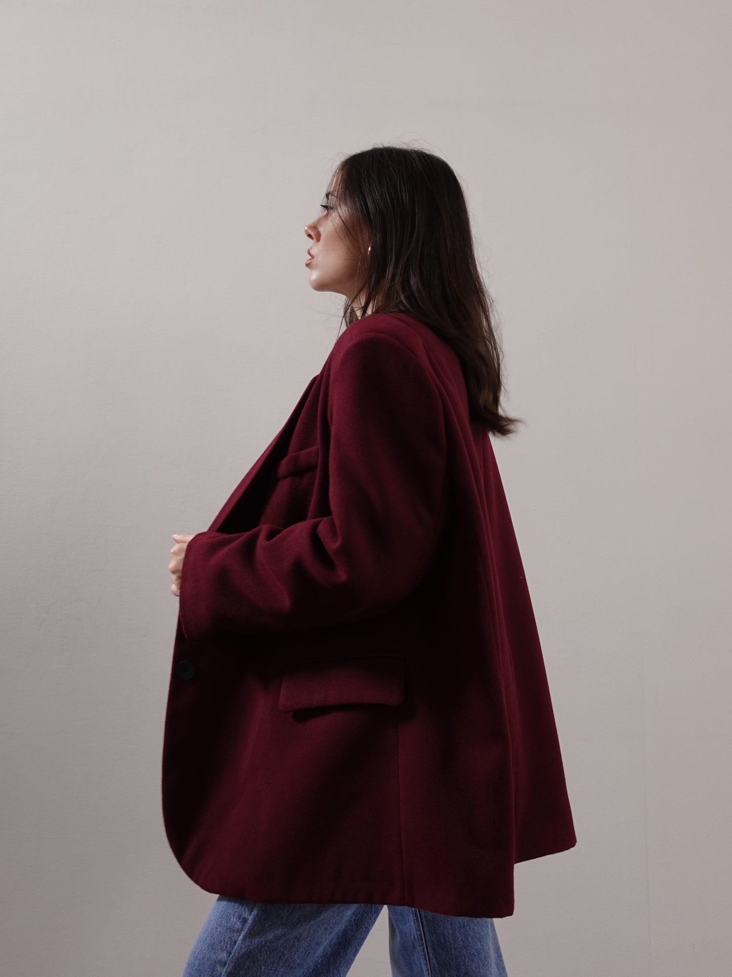 CAPPOTTO OVERSIZE - BURGUNDY VTGC-22
