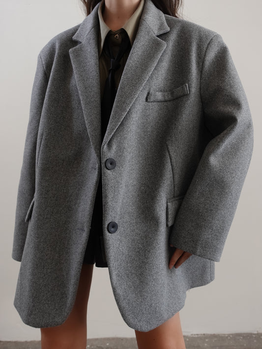 CAPPOTTO OVERSIZE - GRIGIO VTGC-22
