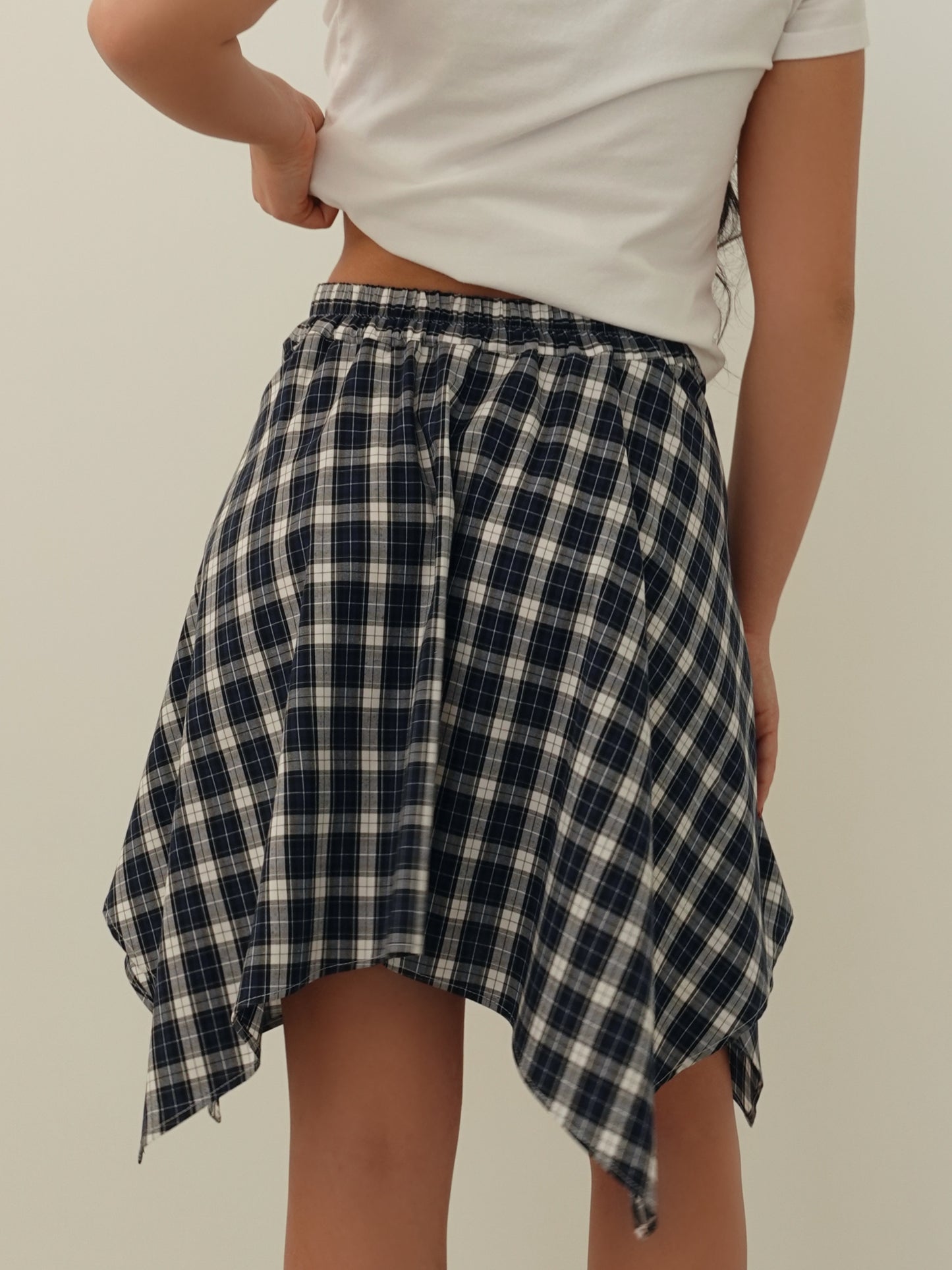 GONNA CAMICIA IN COTONE H143 - BLU