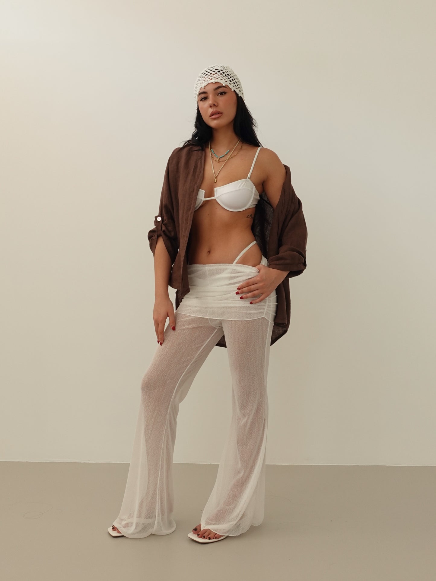 SET BEACHWEAR MYKONOS - BIANCO 2859
