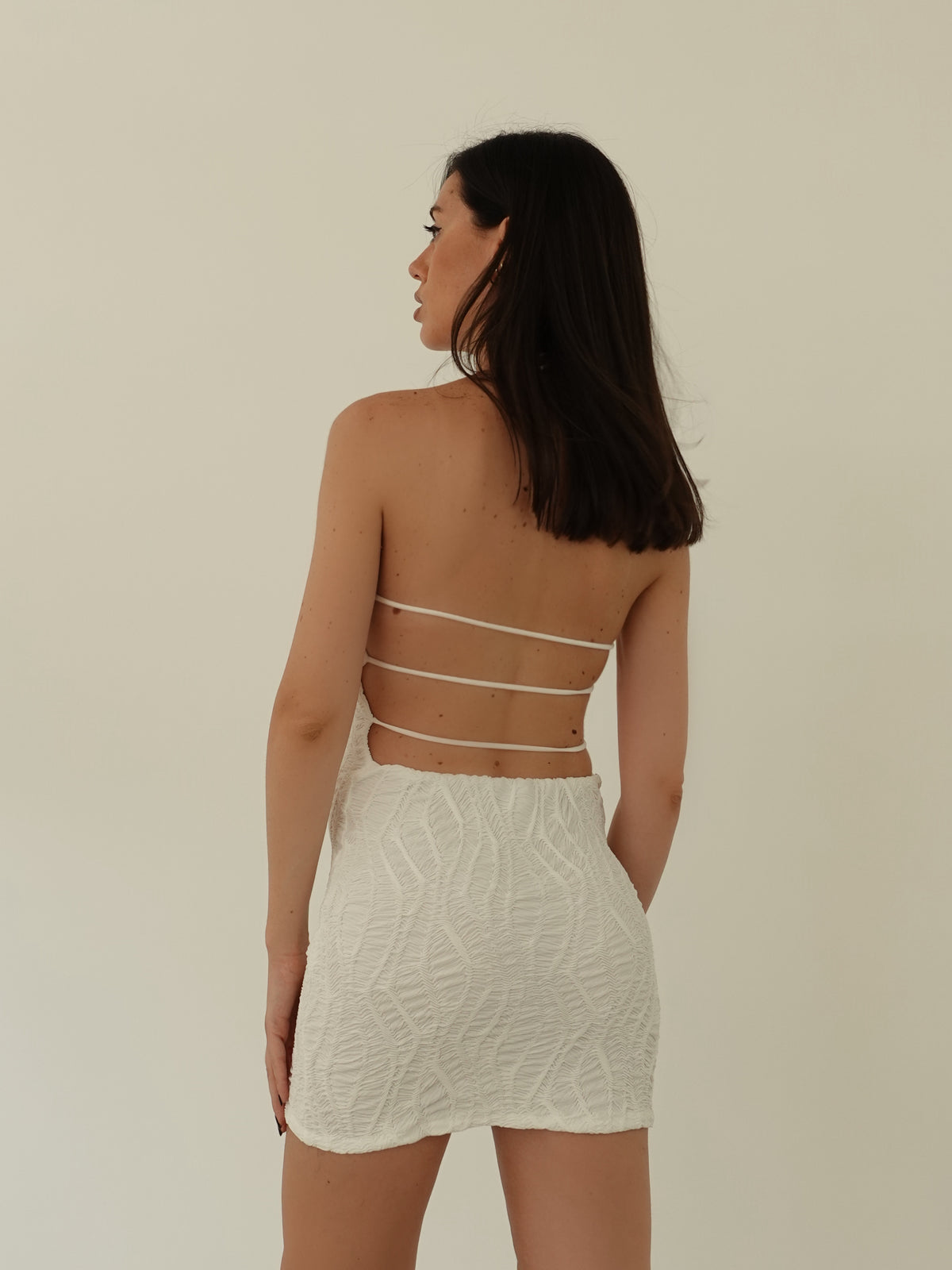 MINI DRESS WAVE - BIANCO 26260