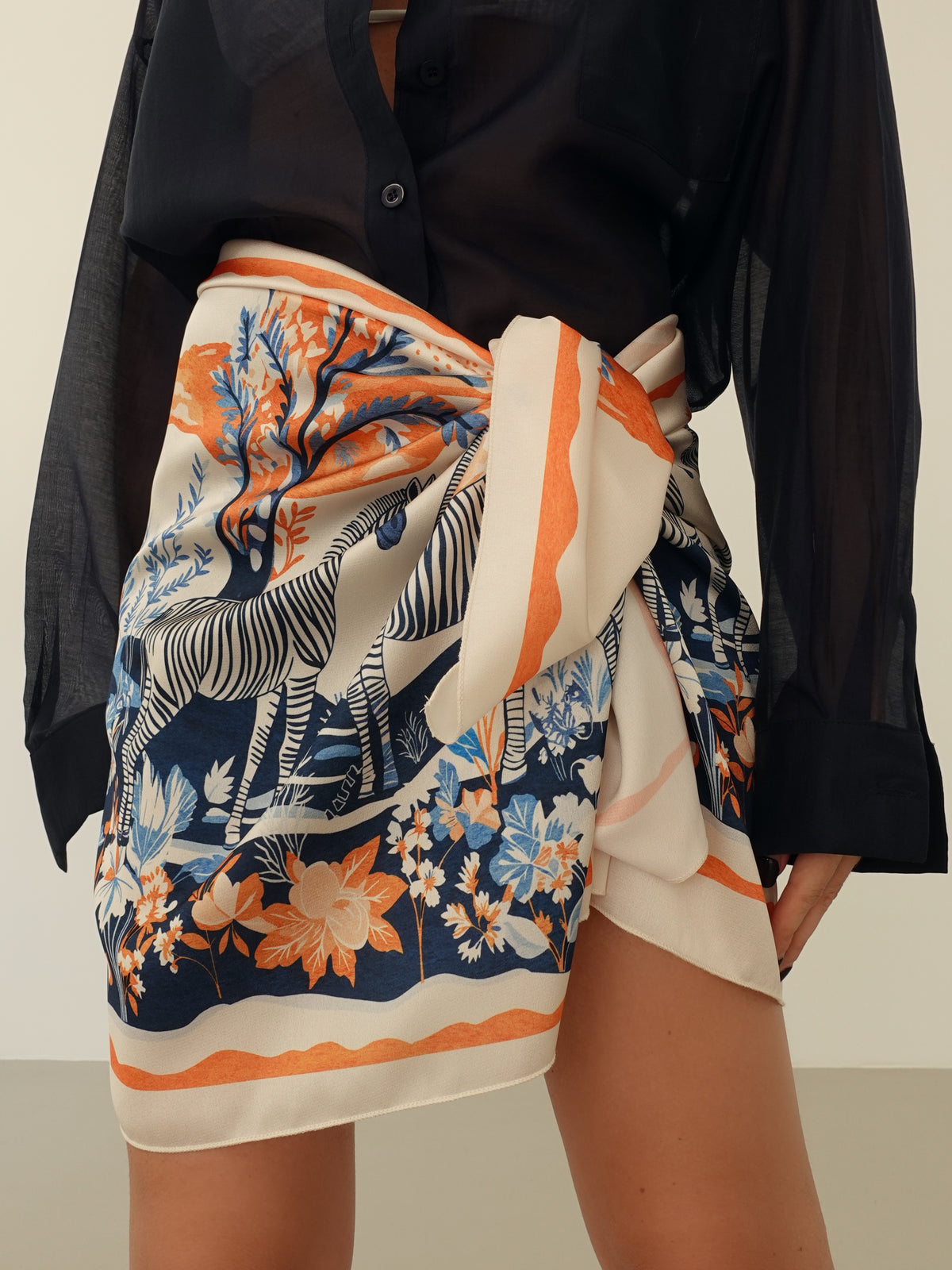 GONNA PAREO SAFARI - BURRO/BLU 6934