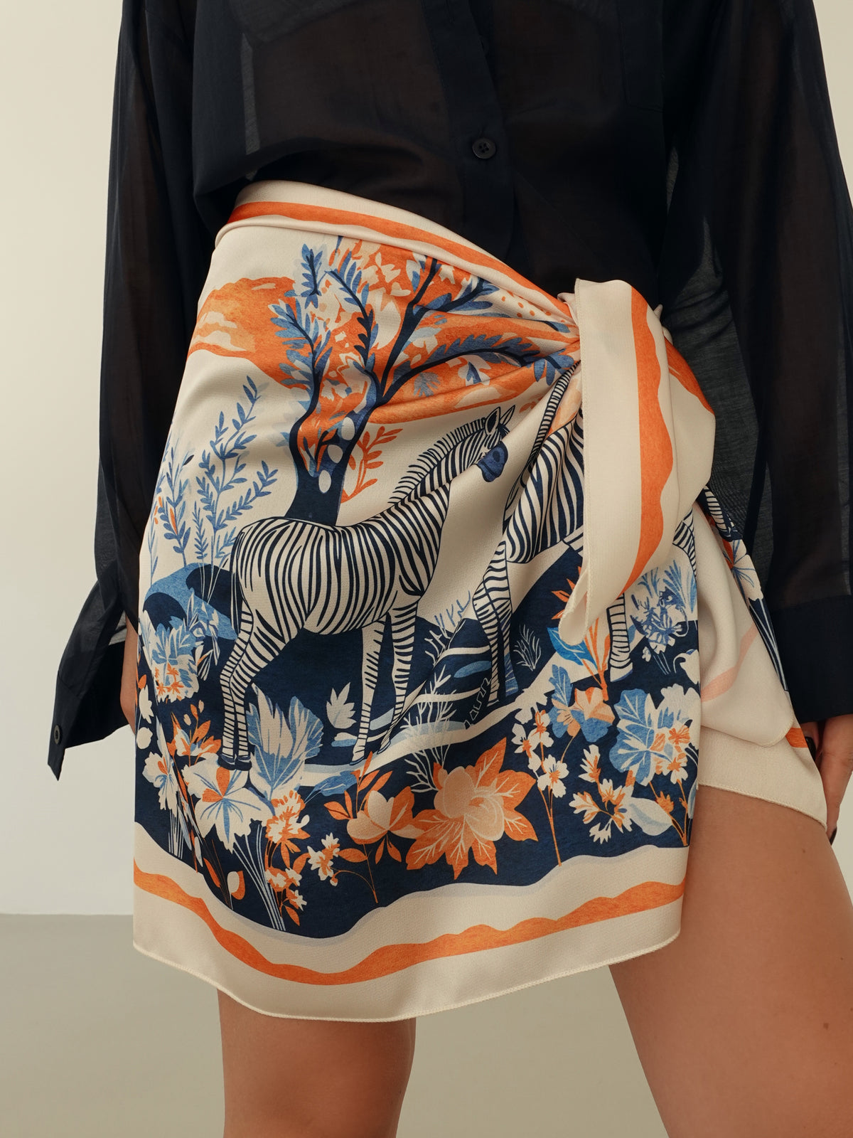 GONNA PAREO SAFARI - BURRO/BLU 6934