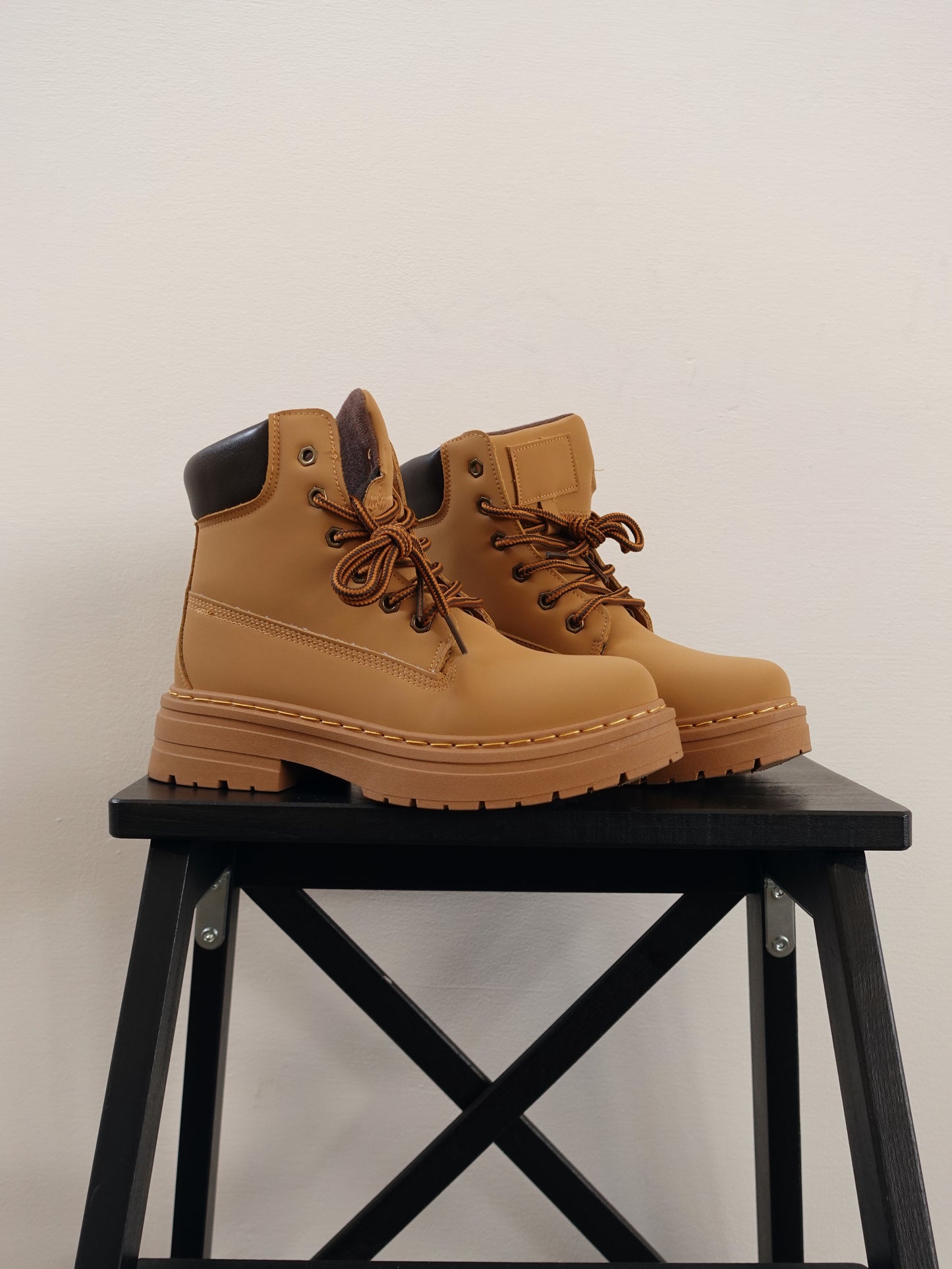 STIVALETTO WOOD - CAMEL AD127