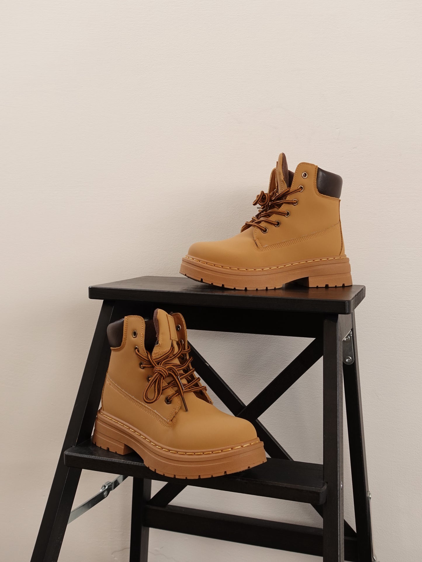 STIVALETTO WOOD - CAMEL AD127