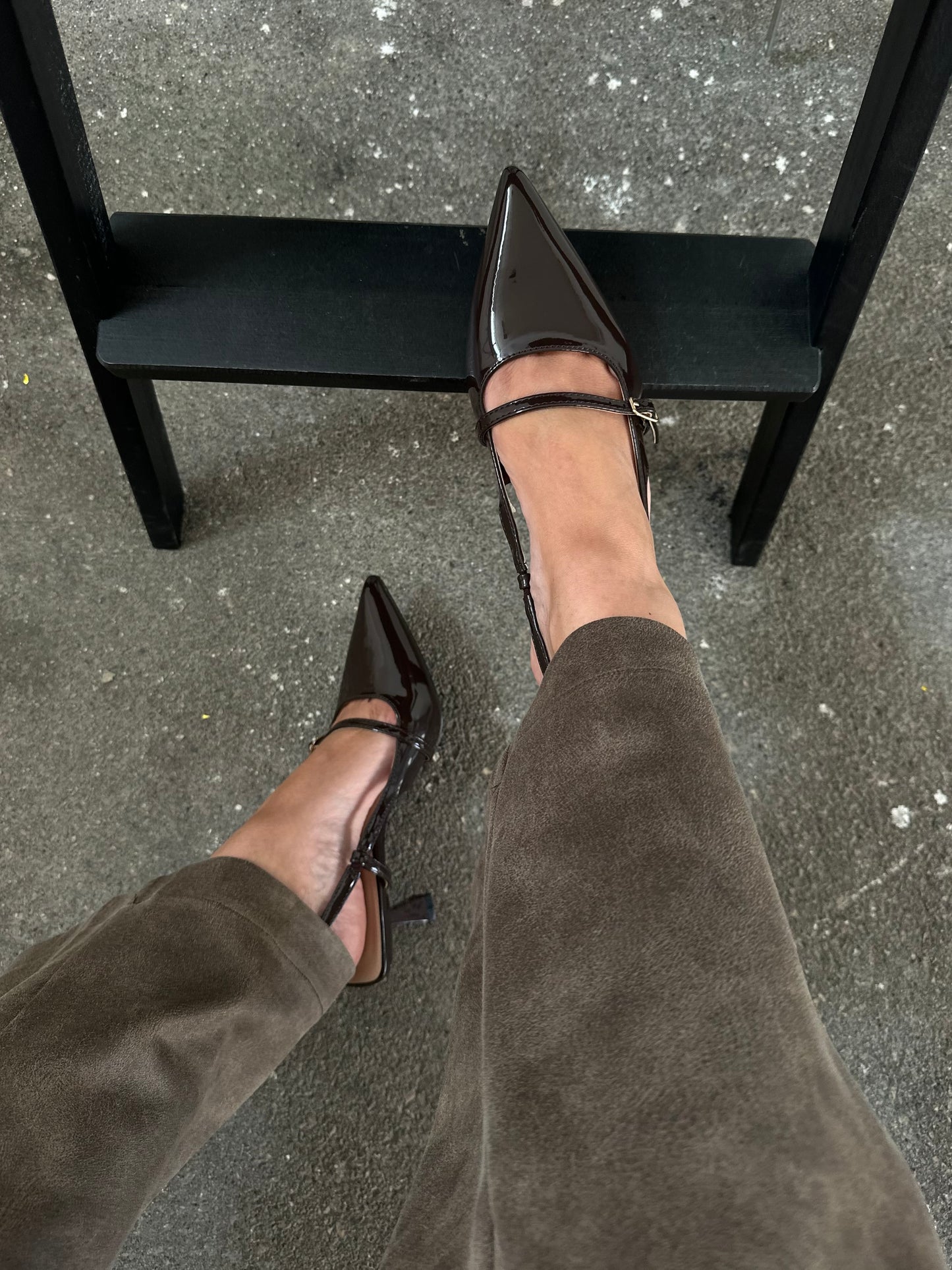 SLINGBACK CON CINTRINO - MARRONE 95-115