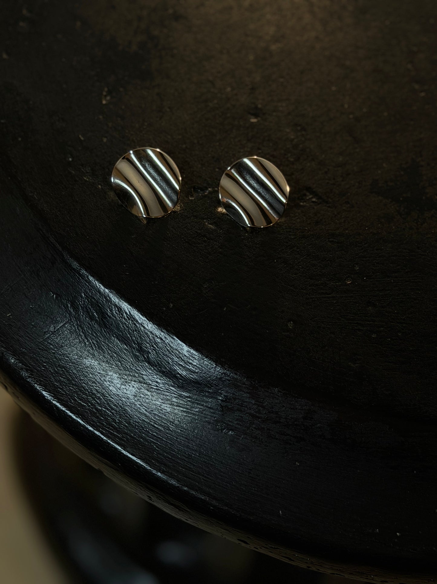 ORECCHINI BUTTON - ARGENTO