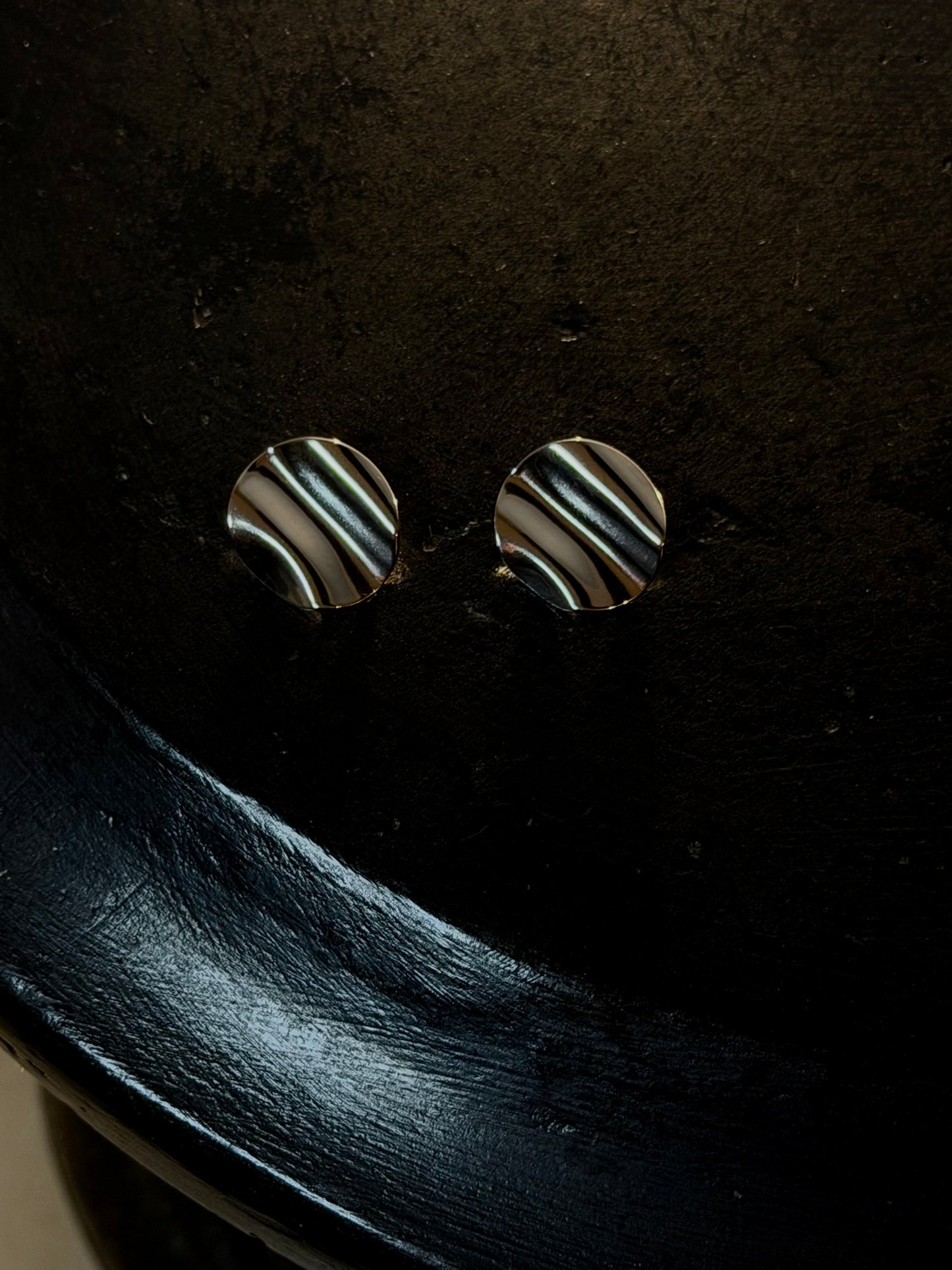 ORECCHINI BUTTON - ARGENTO