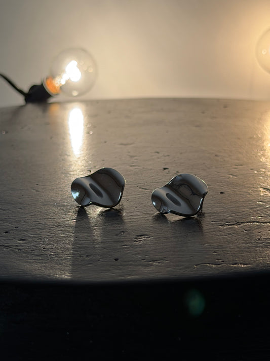 ORECCHINI BUTTON - ARGENTO