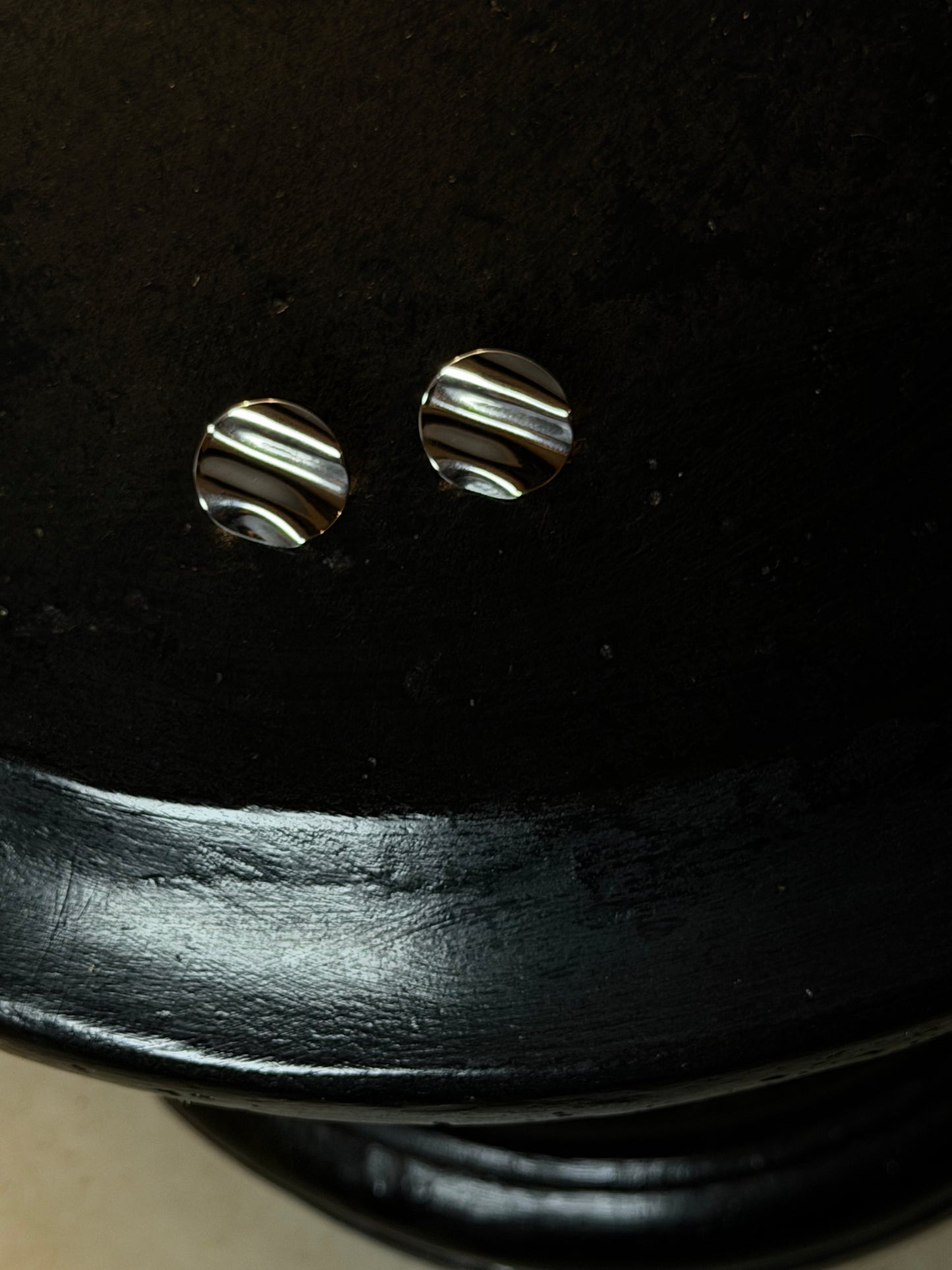 ORECCHINI BUTTON - ARGENTO