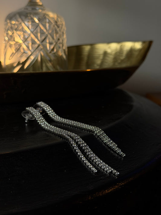 ORECCHINI PENDENTI DIANE - ARGENTO