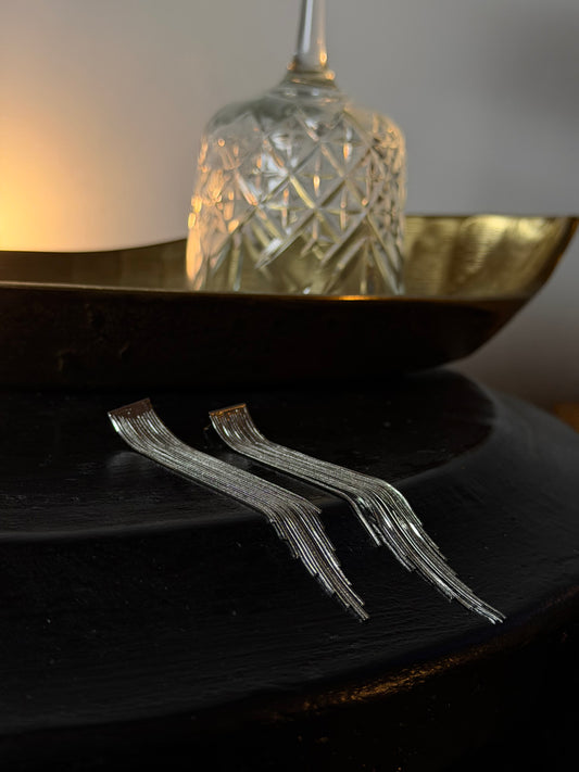 ORECCHINI PENDENTI STARDUST - ARGENTO