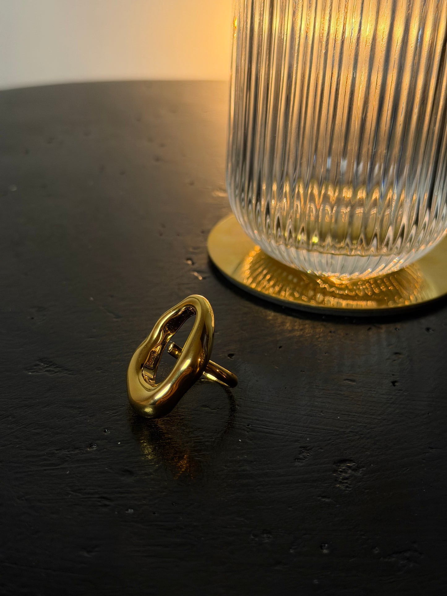 ANELLO OVALE NIVES - ORO