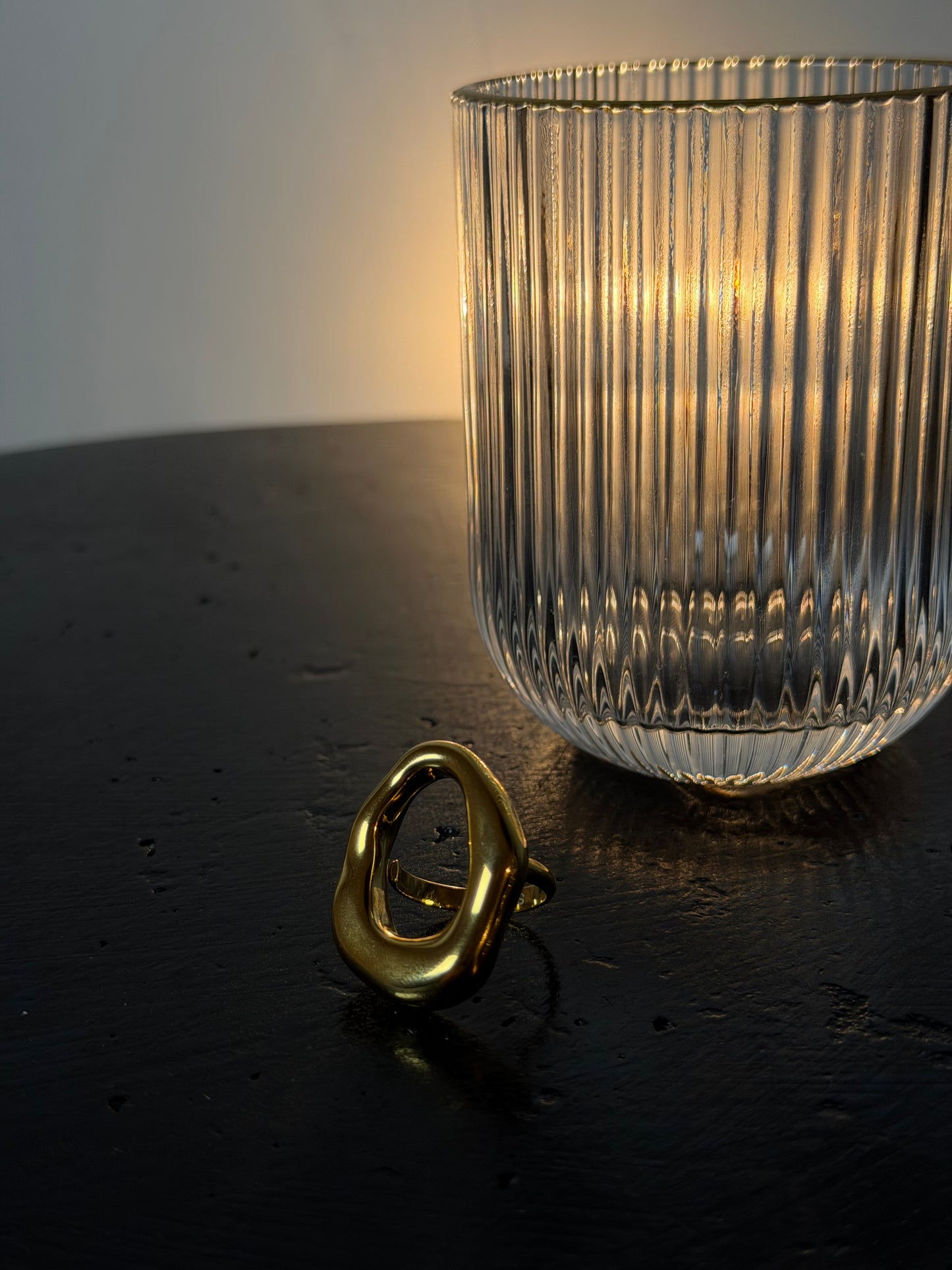 ANELLO OVALE NIVES - ORO