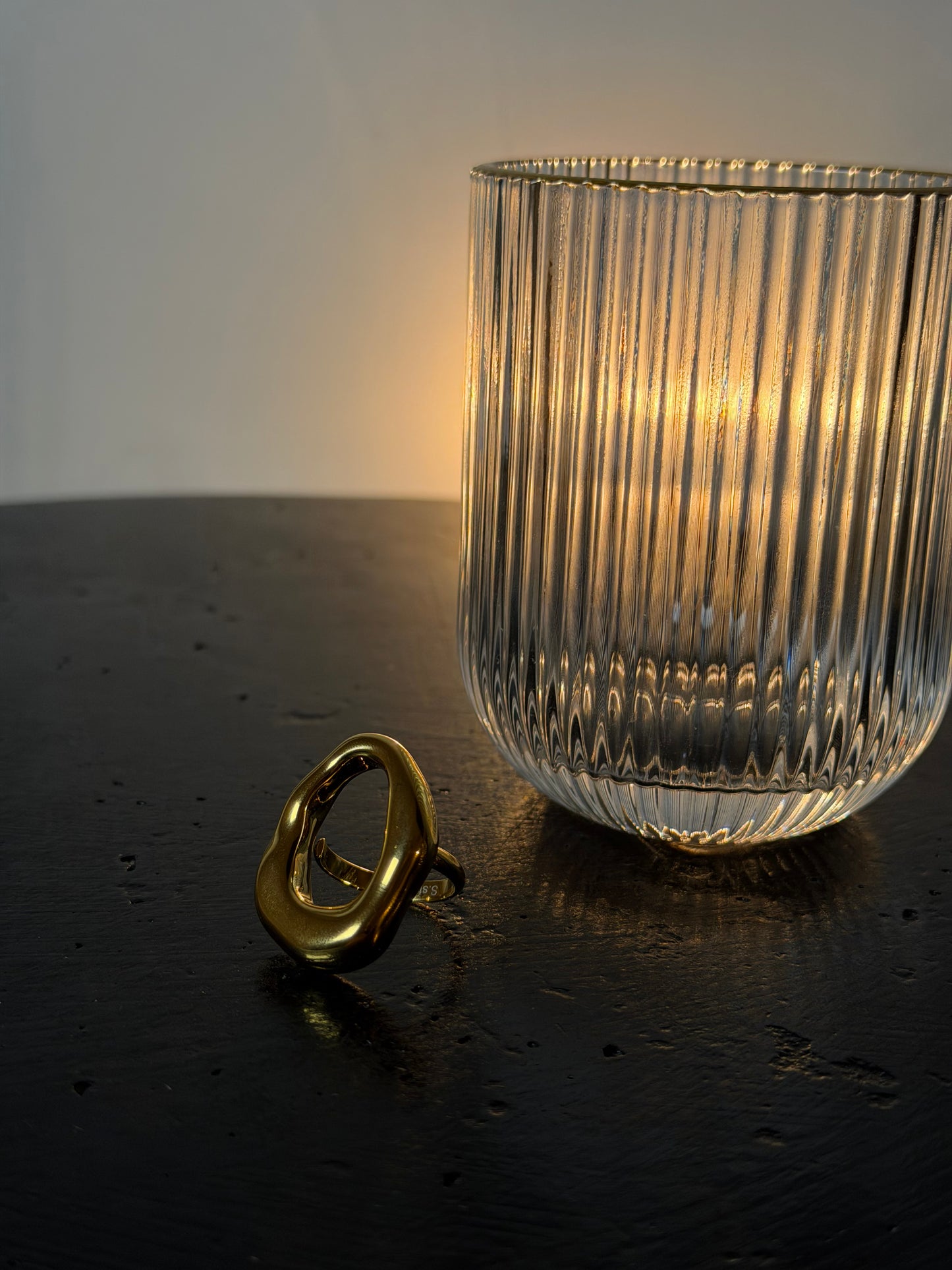 ANELLO OVALE NIVES - ORO