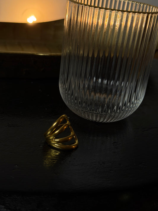 ANELLO ABSTRACT - ORO