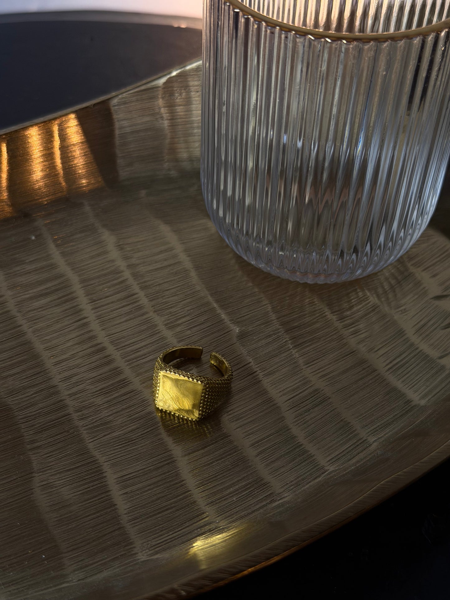 ANELLO SQUARE CHEVALIER - ORO