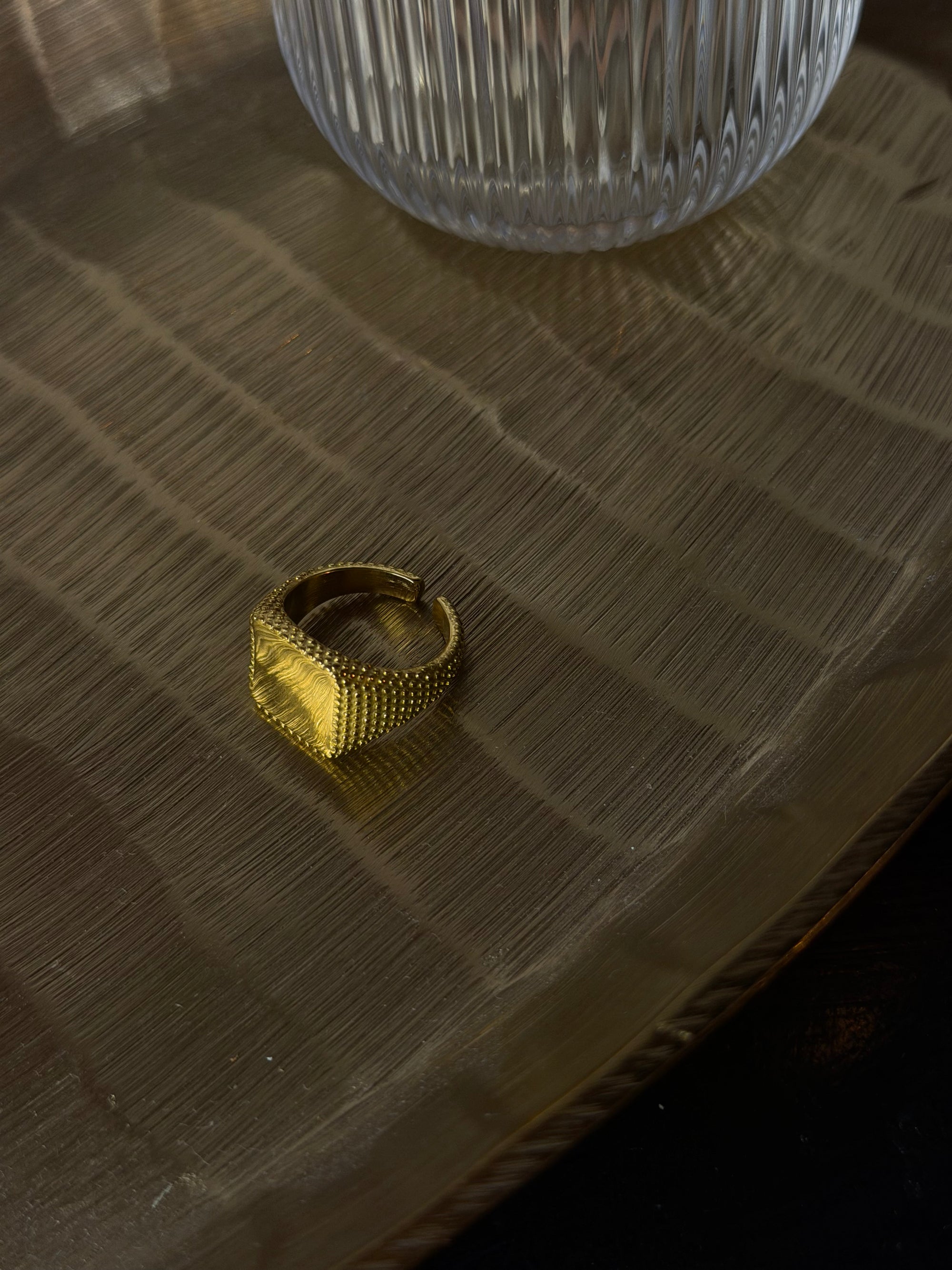 ANELLO SQUARE CHEVALIER - ORO