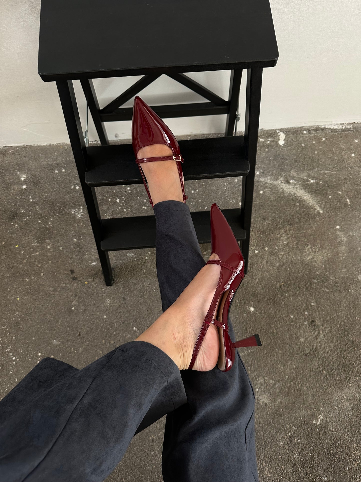 SLINGBACK CON CINTRINO - BORDEAUX 95-115