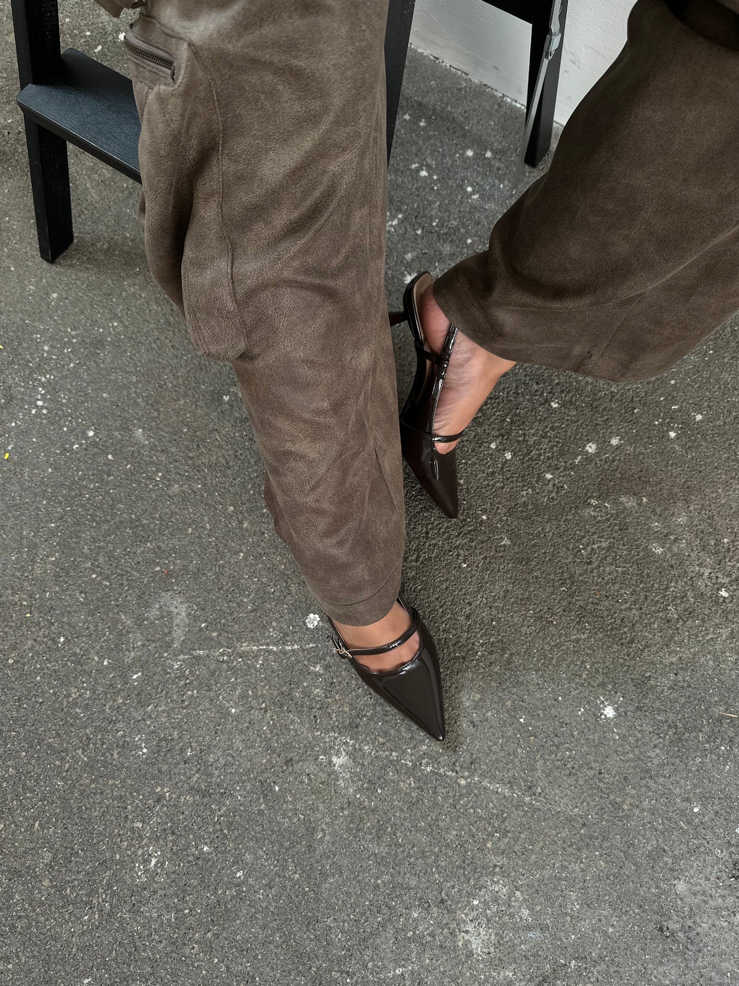 SLINGBACK CON CINTRINO - MARRONE 95-115