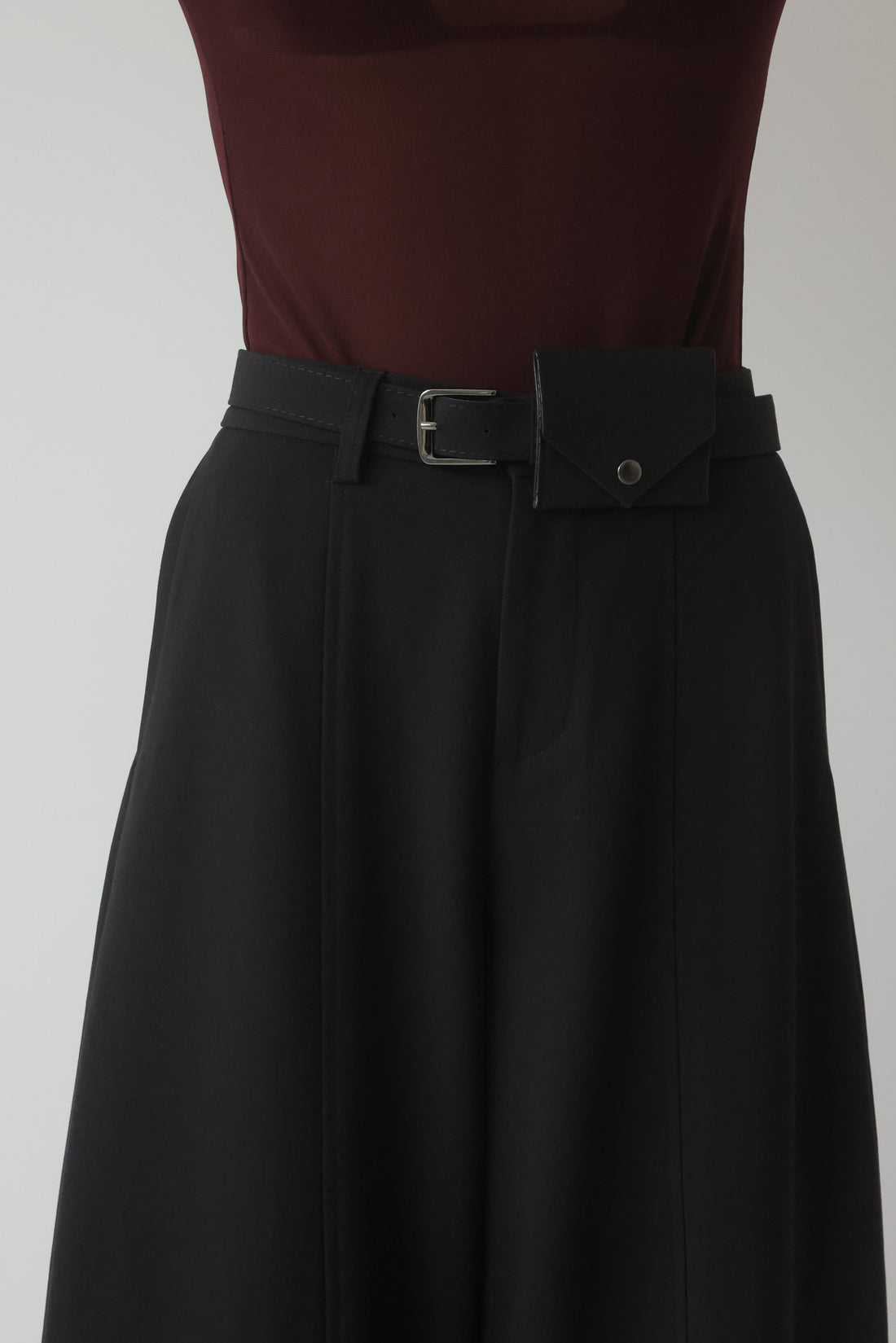 PANTALONI BALLOON CON CINTURINO - NERO 16661