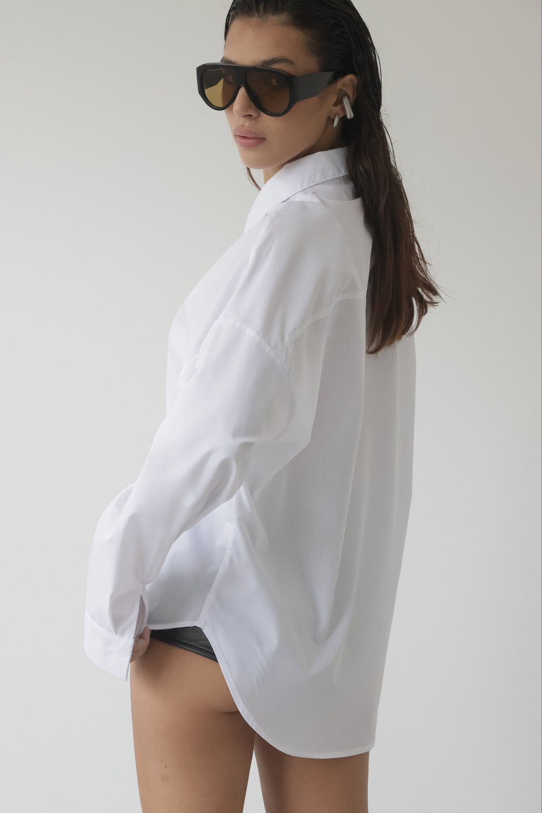 CAMICIA BASIC IN COTONE - BIANCO 6208