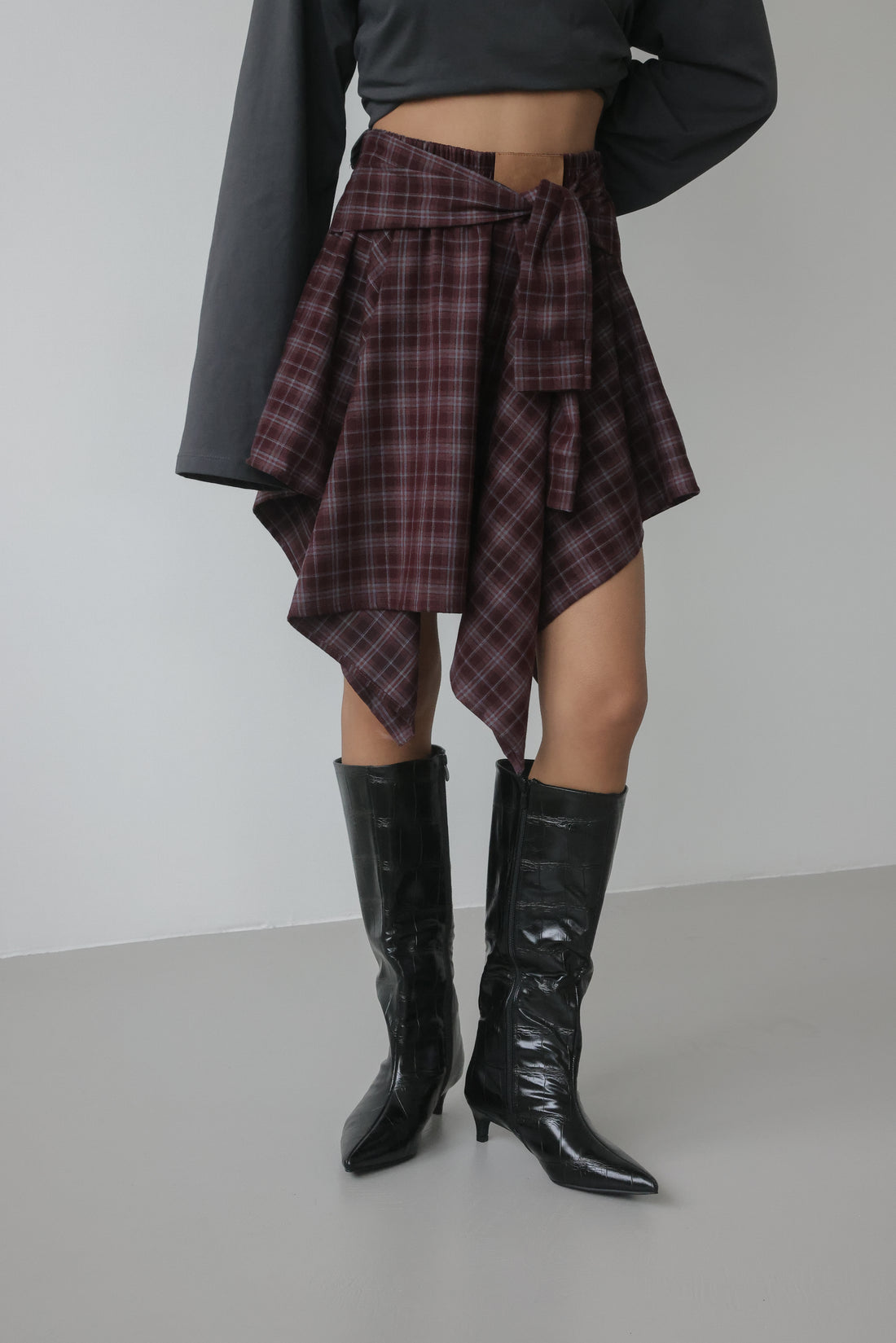 GONNA CAMICIA A QUADRI - WINE 2798