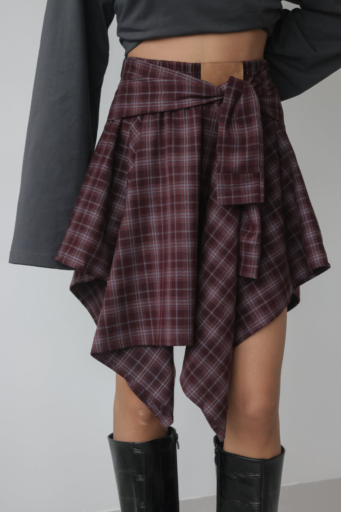 GONNA CAMICIA A QUADRI - WINE 2798