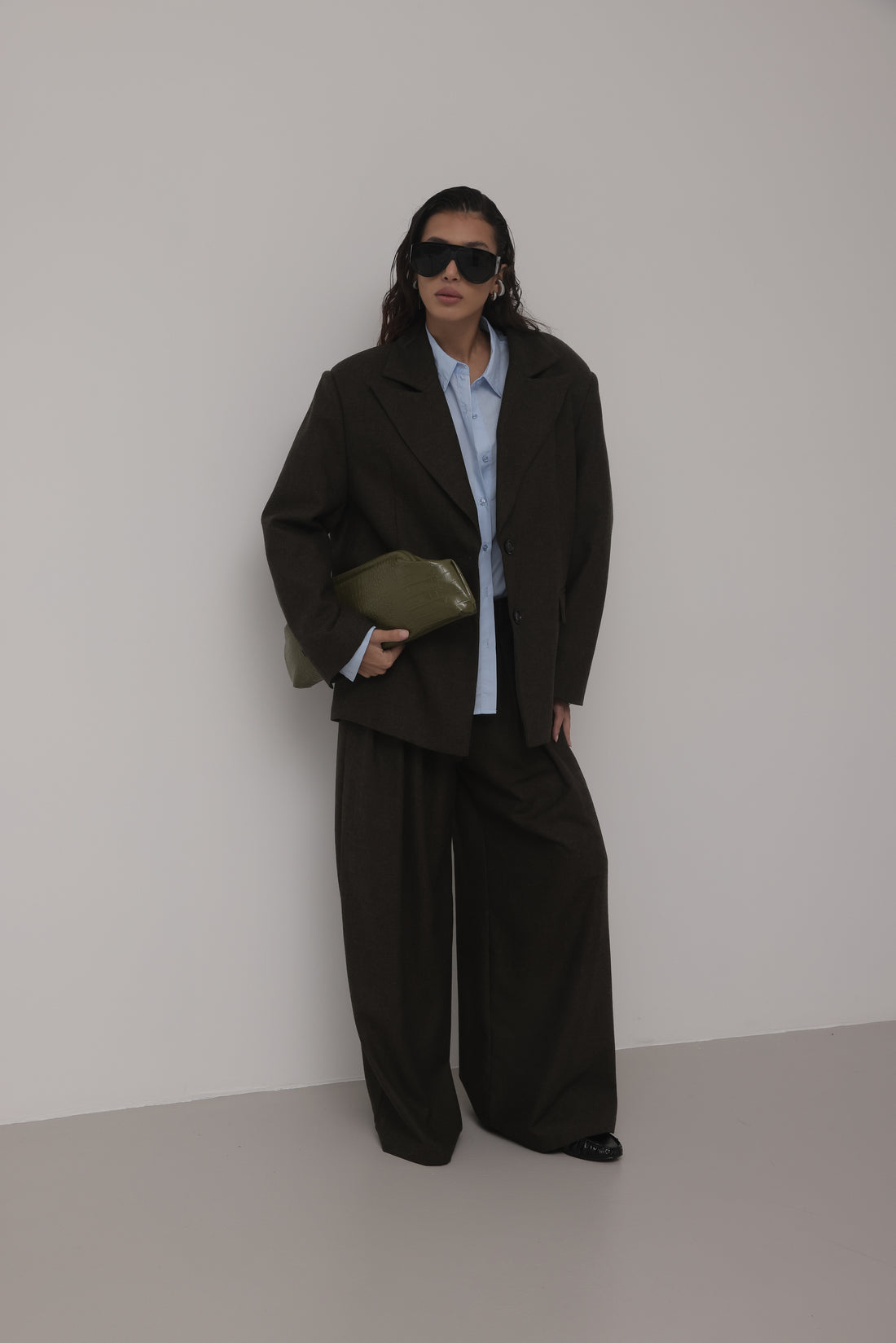 TAILLEUR IN LANA DOWNTOWN STREET - VERDE HAR031